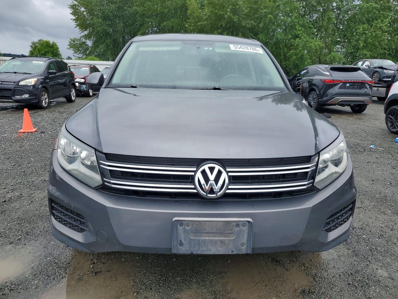 2013 Volkswagen Tiguan S Gray vin: WVGBV3AX5DW584594