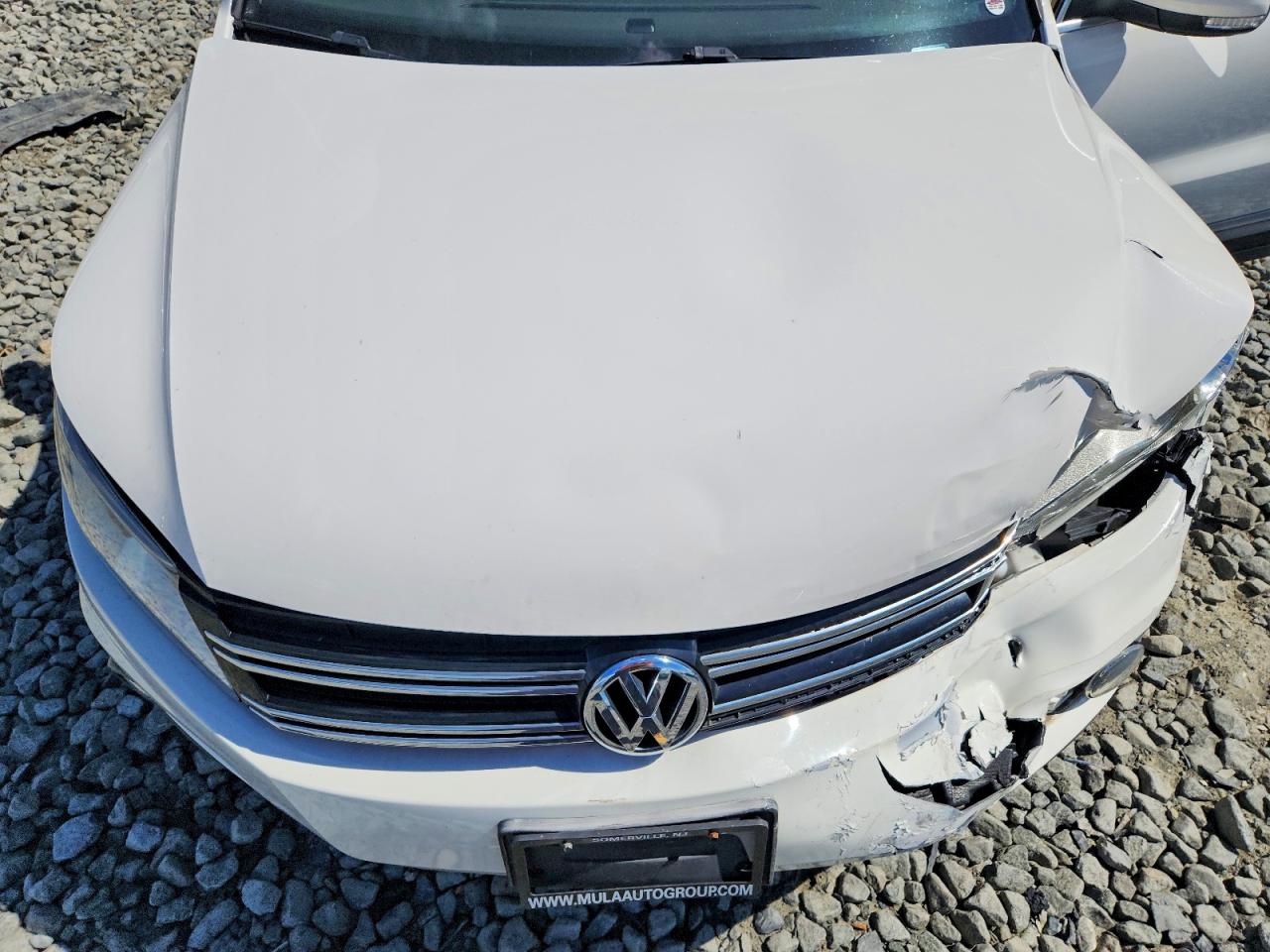 2013 Volkswagen Tiguan S White vin: WVGBV3AX5DW597183