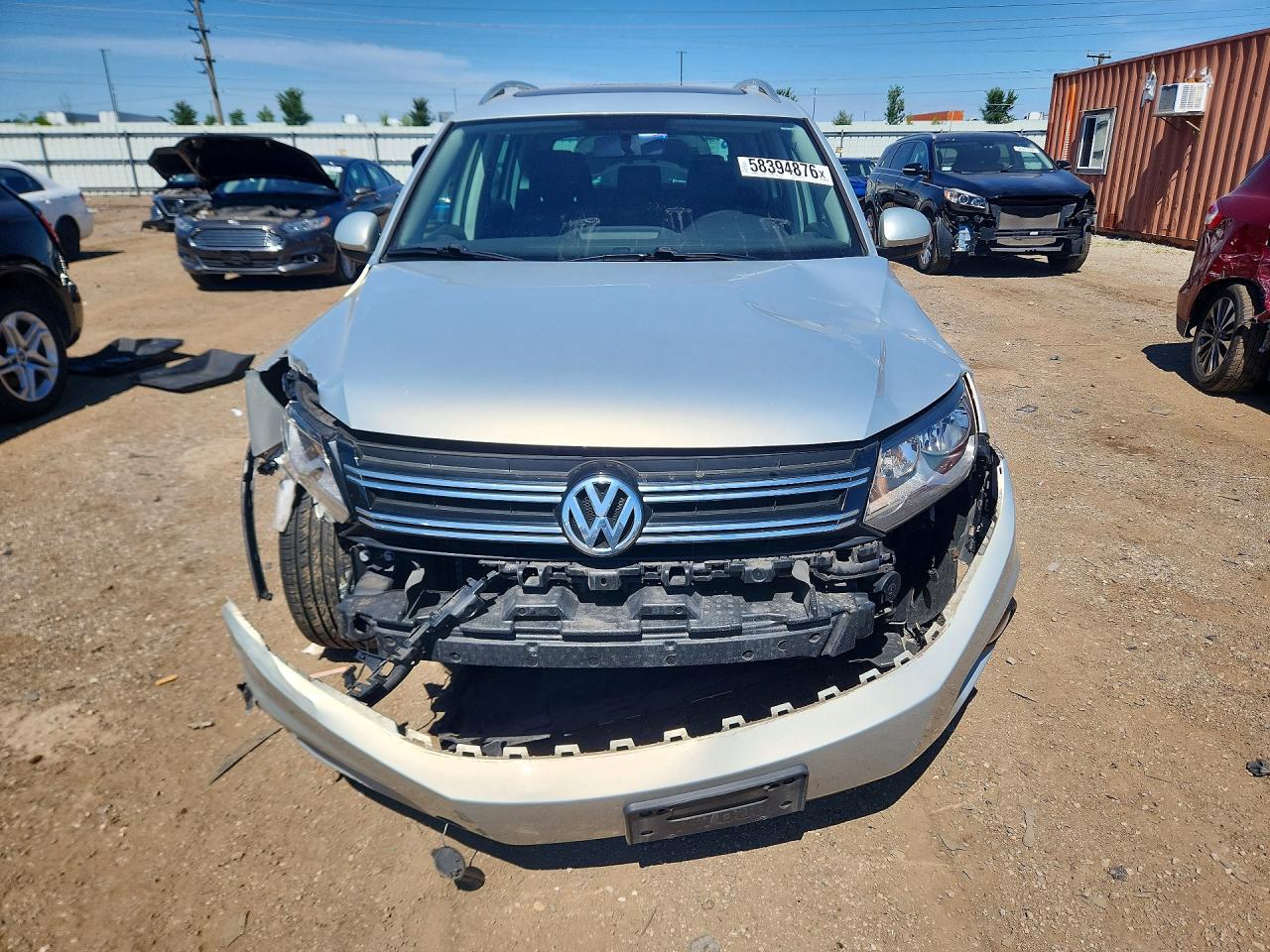 2014 Volkswagen Tiguan S Silver vin: WVGBV3AX5EW619135