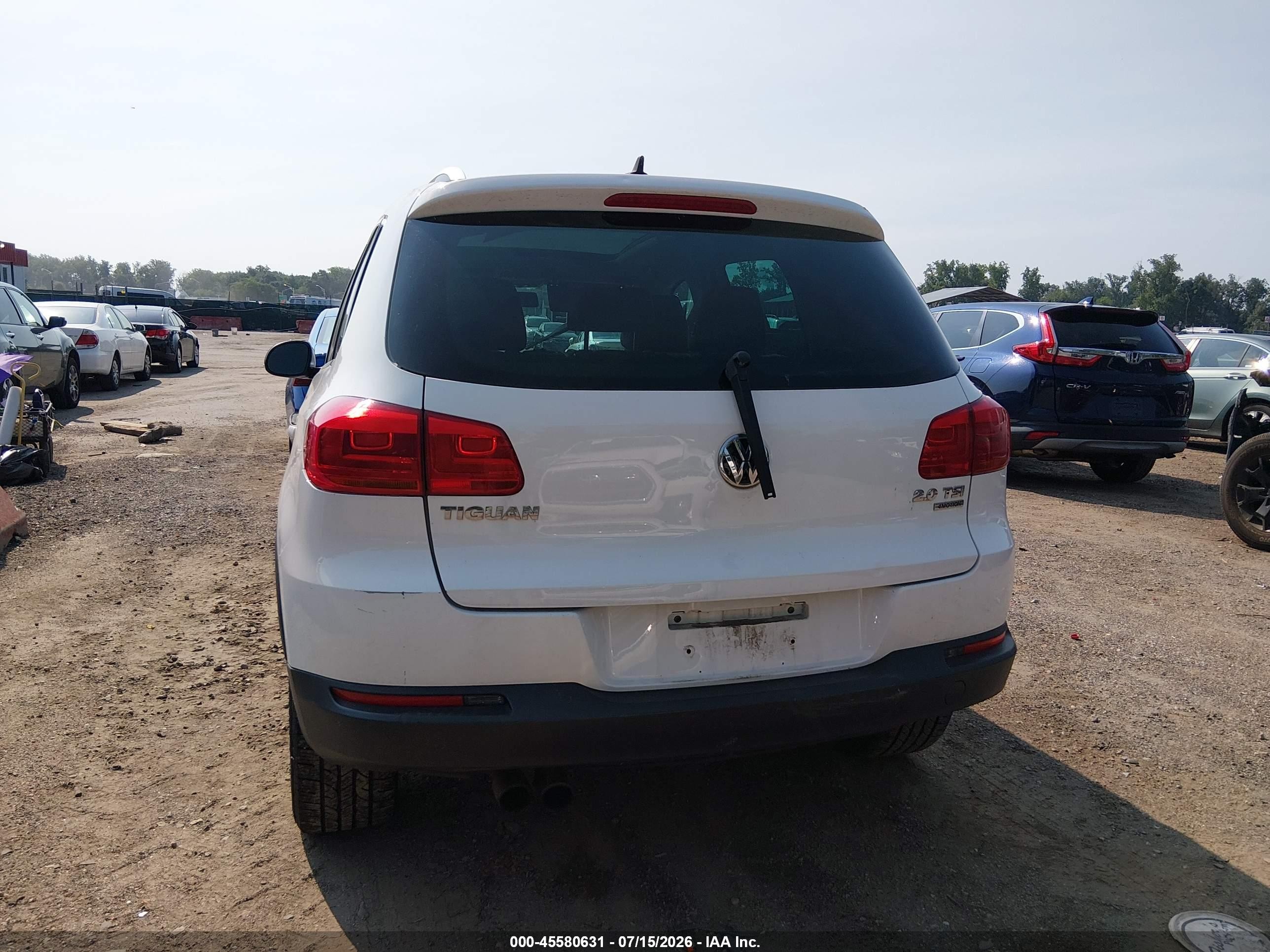 2013 Volkswagen Tiguan Se White vin: WVGBV3AX6DW090776