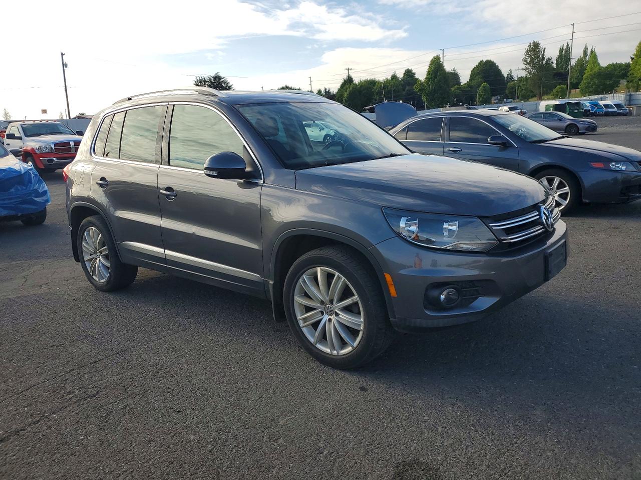 2013 Volkswagen Tiguan S Gray vin: WVGBV3AX6DW588847