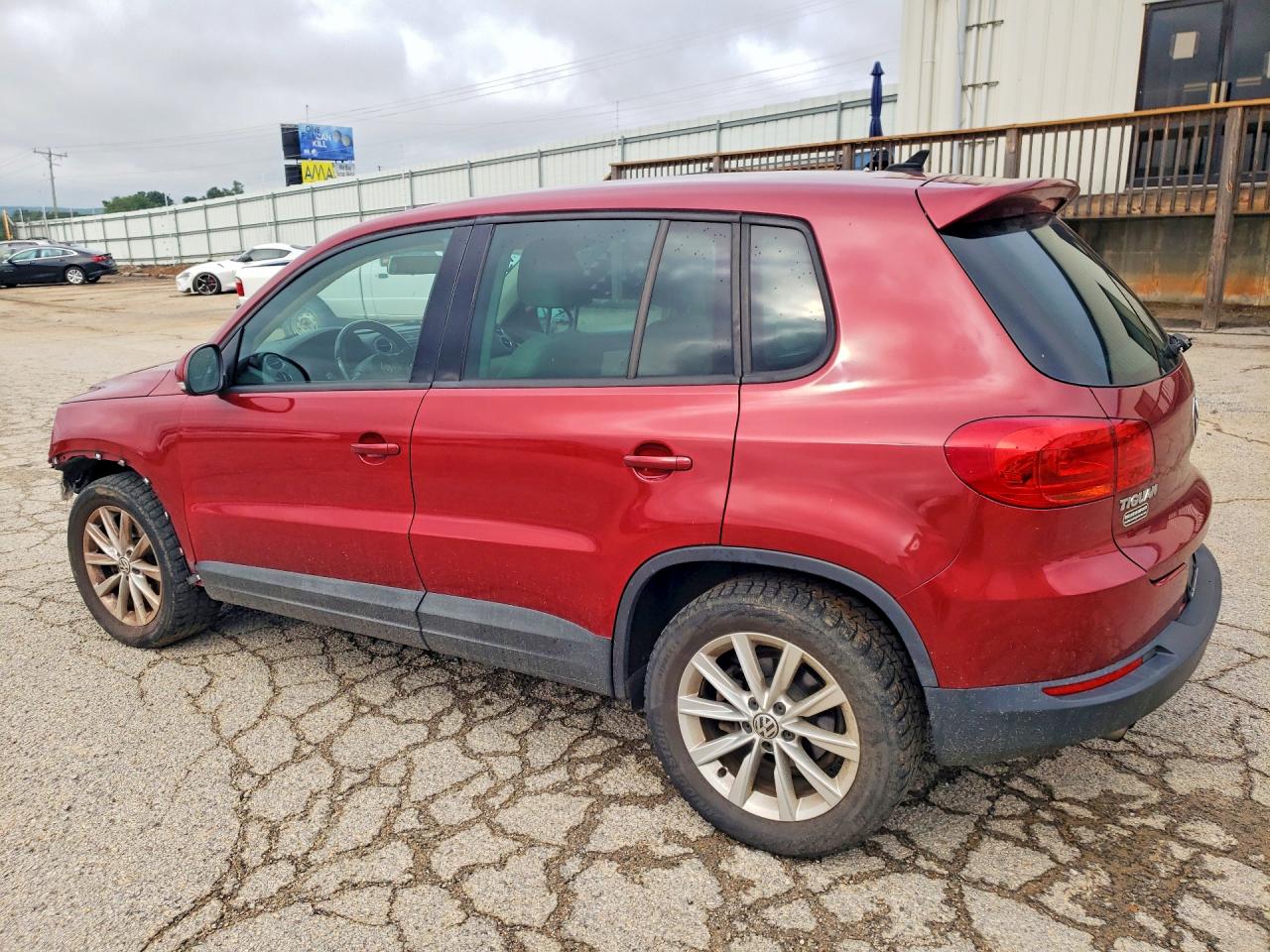 2014 Volkswagen Tiguan S Red vin: WVGBV3AX6EW066074