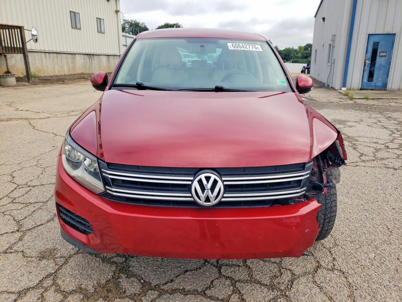 2014 Volkswagen Tiguan S Red vin: WVGBV3AX6EW066074