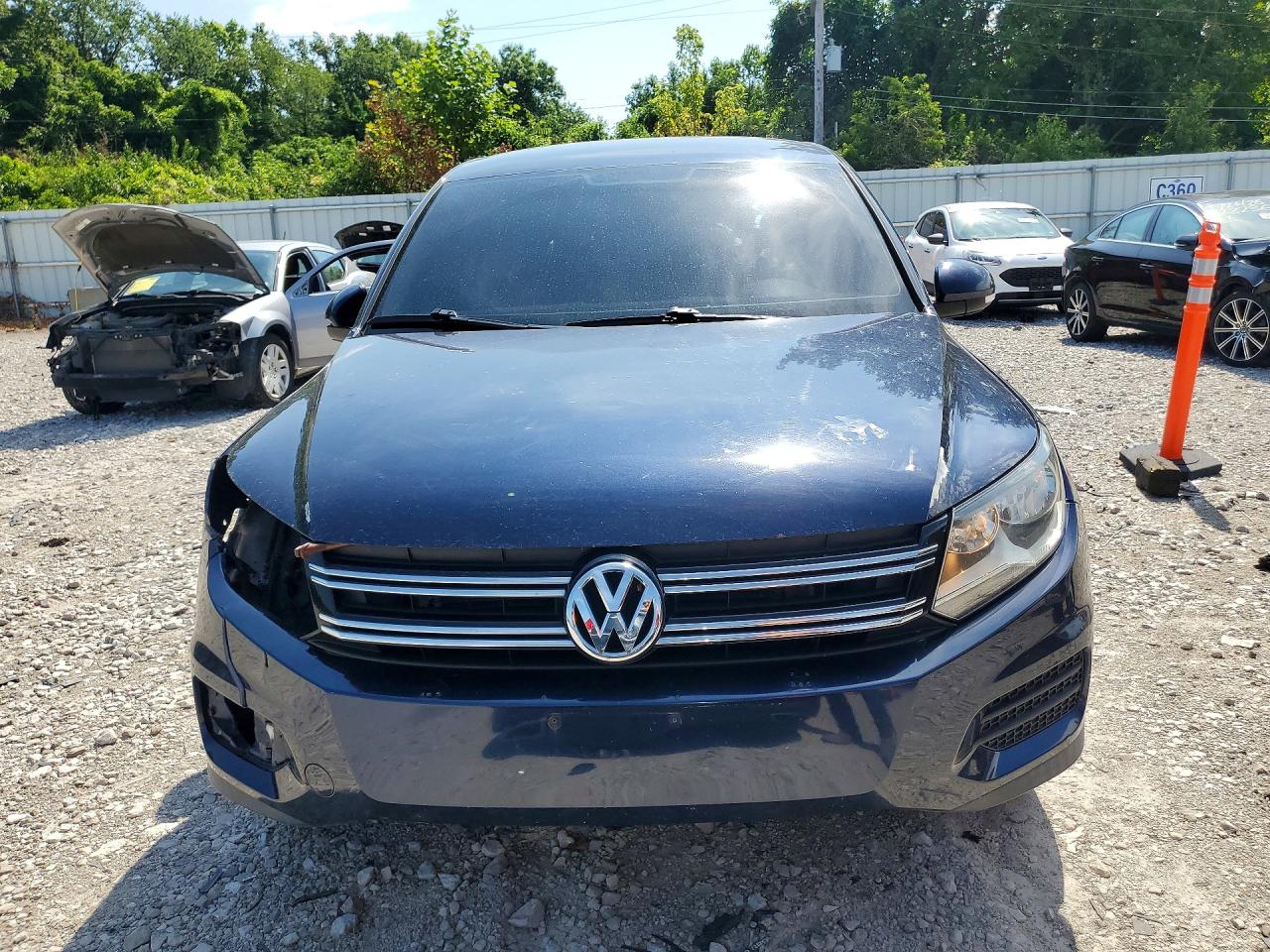 2013 Volkswagen Tiguan S Blue vin: WVGBV3AX7DW569353