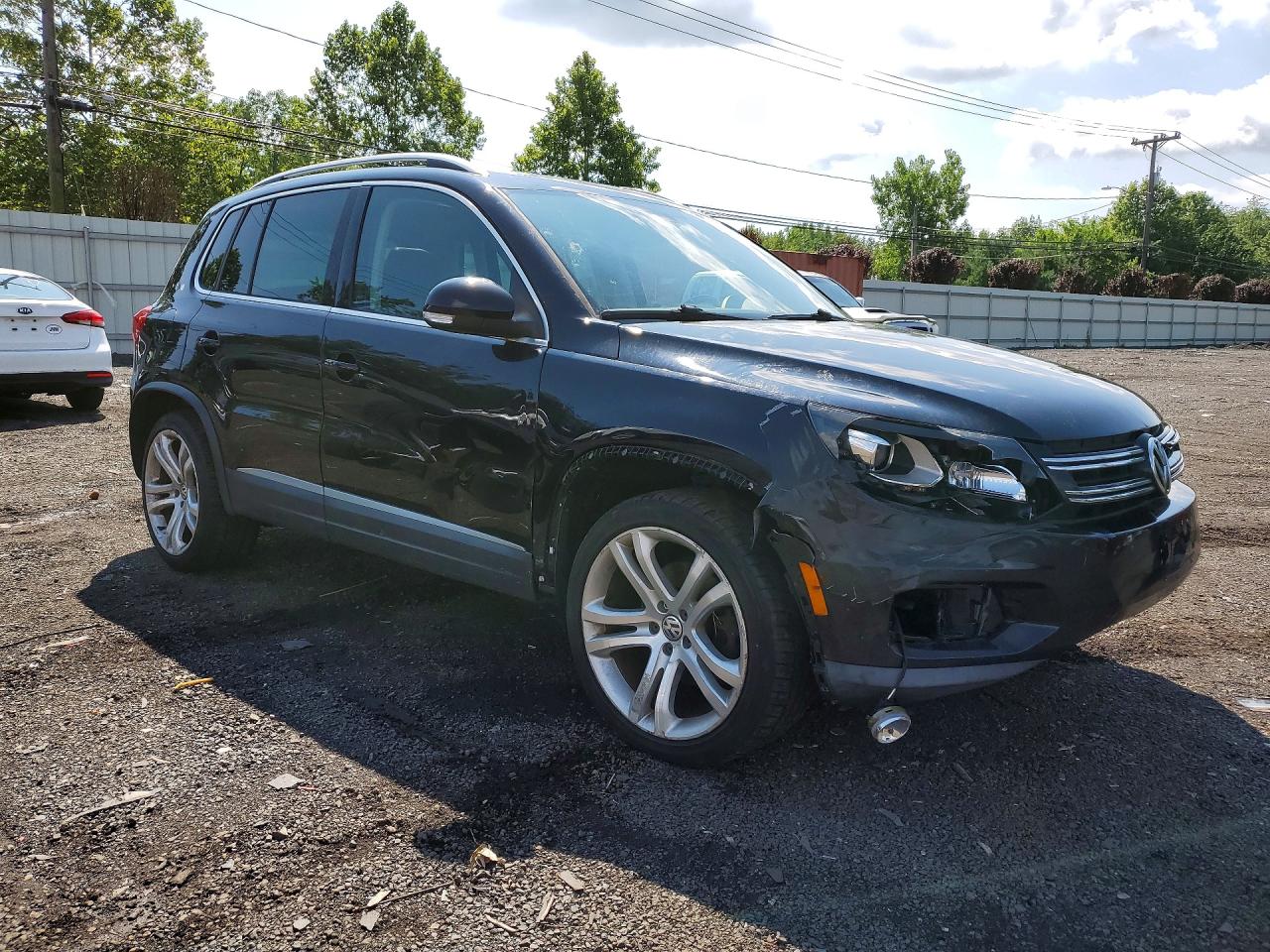 2013 Volkswagen Tiguan S Black vin: WVGBV3AX7DW614386