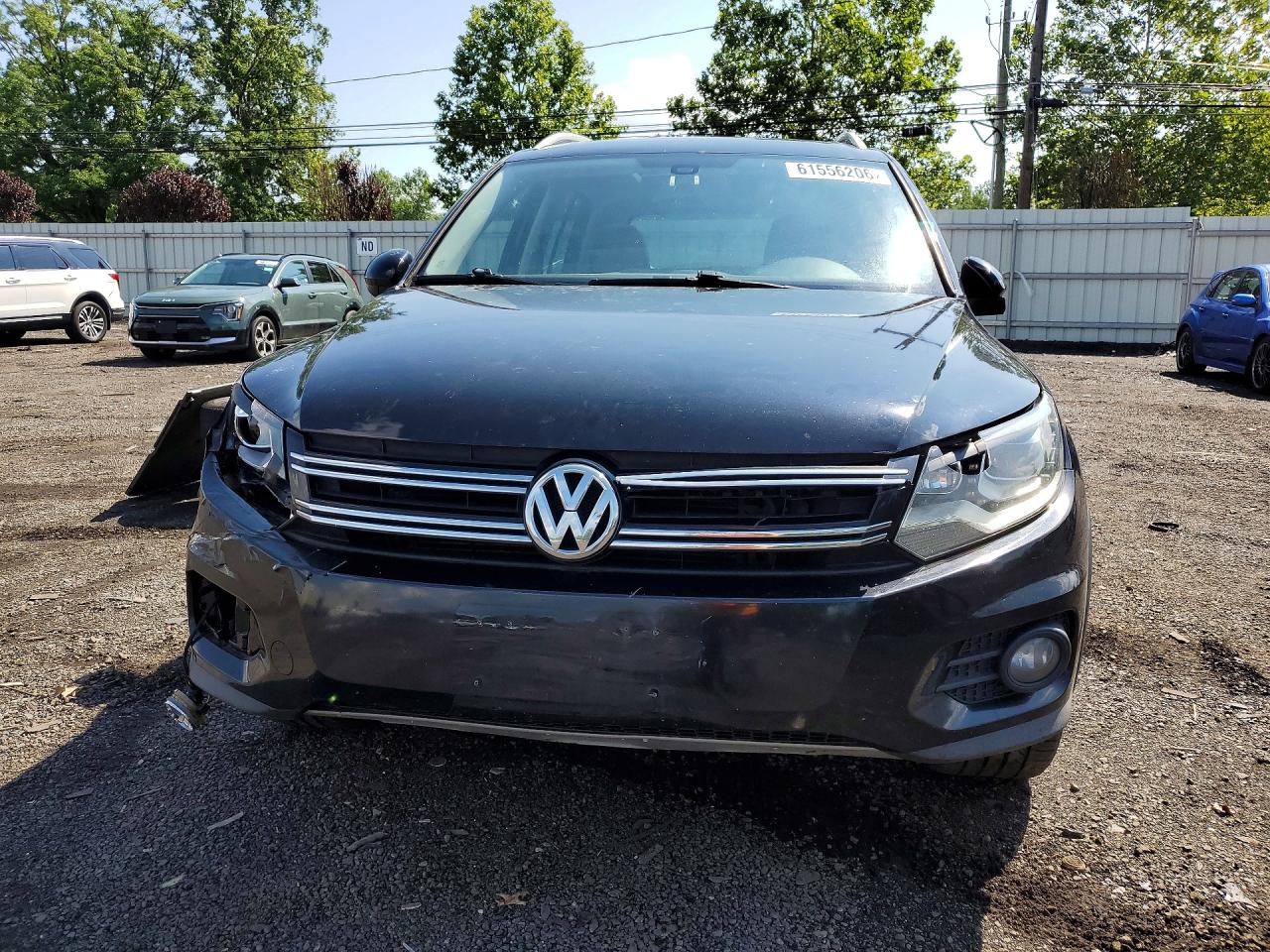 2013 Volkswagen Tiguan S Black vin: WVGBV3AX7DW614386