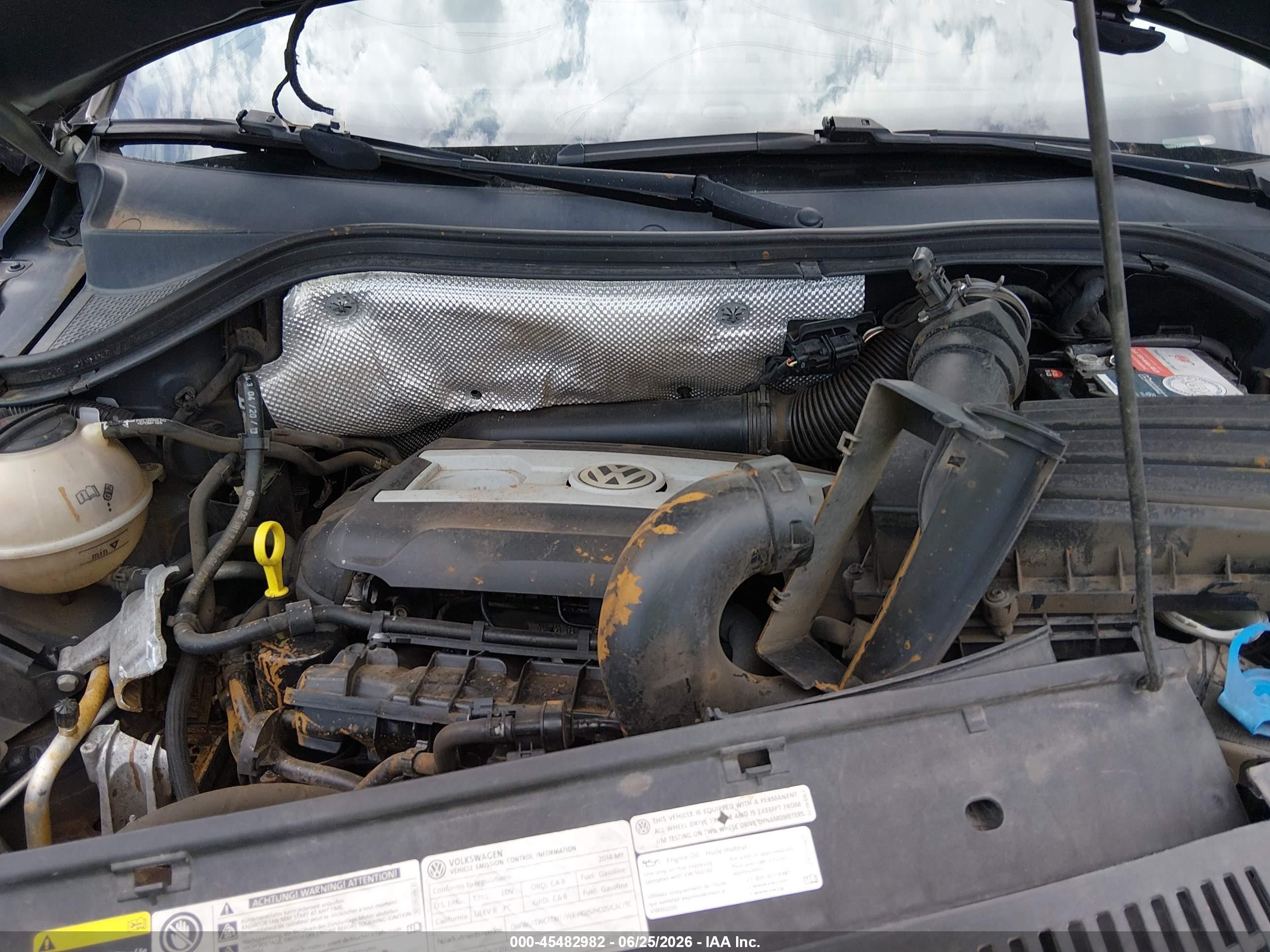 2014 Volkswagen Tiguan Se Black vin: WVGBV3AX7EW511003