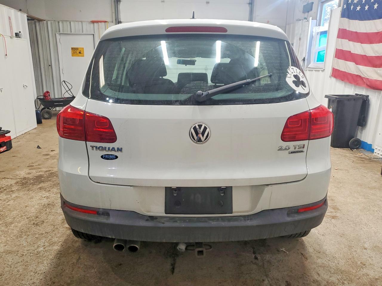 2014 Volkswagen Tiguan S White vin: WVGBV3AX7EW589930