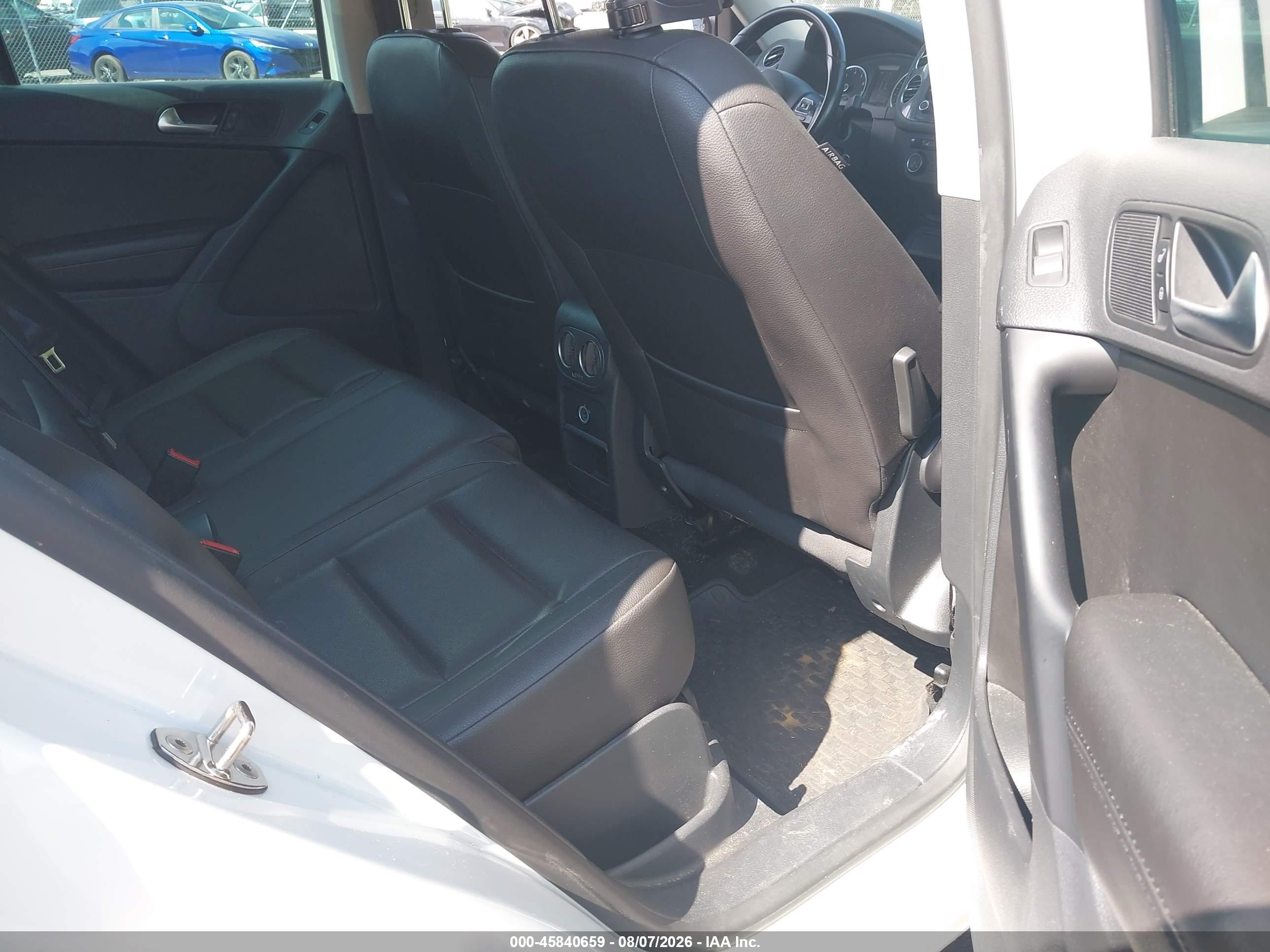 2014 Volkswagen Tiguan Se White vin: WVGBV3AX7EW614602