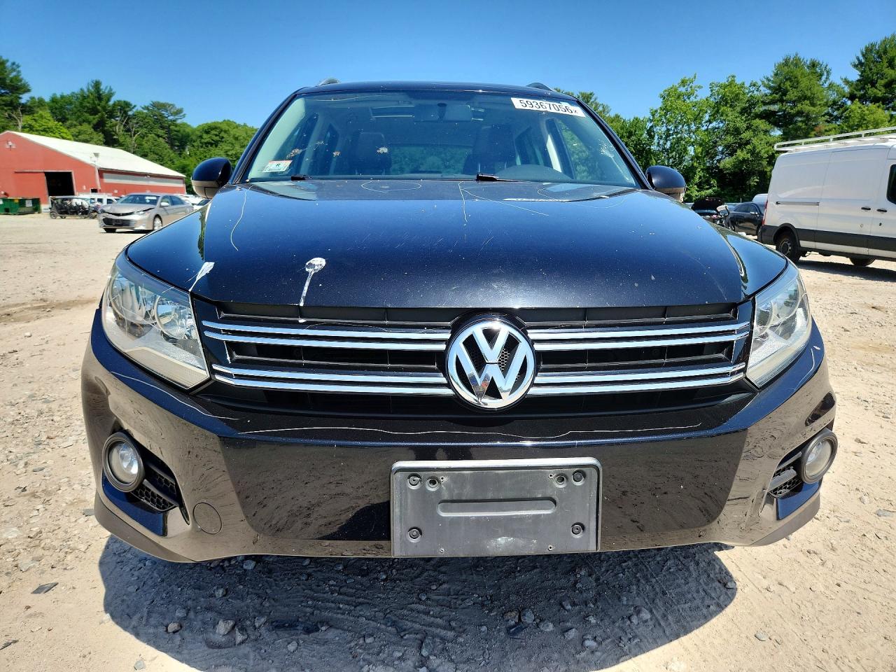 2013 Volkswagen Tiguan S Black vin: WVGBV3AX8DW074661
