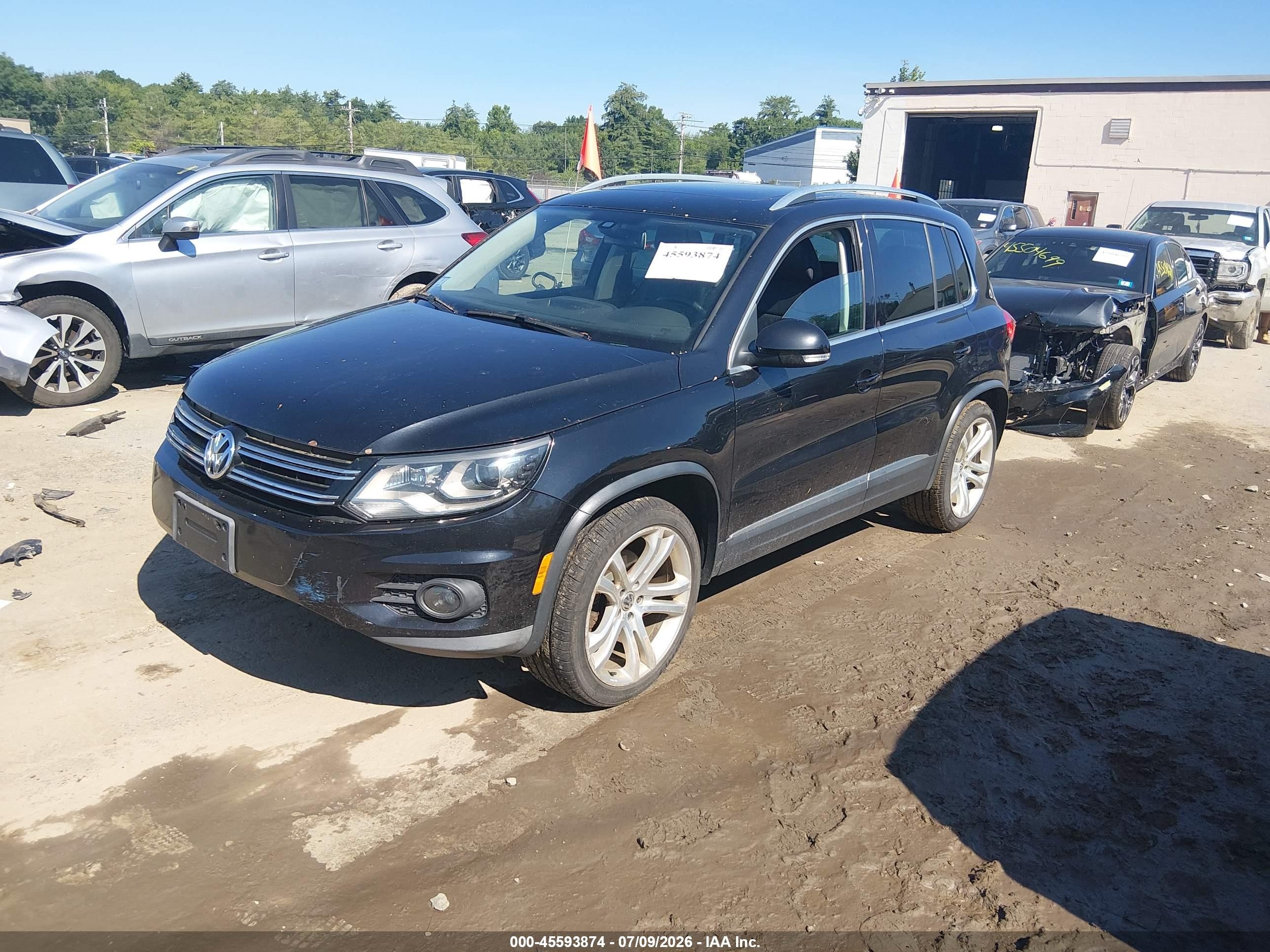 2013 Volkswagen Tiguan Sel Black vin: WVGBV3AX8DW622495