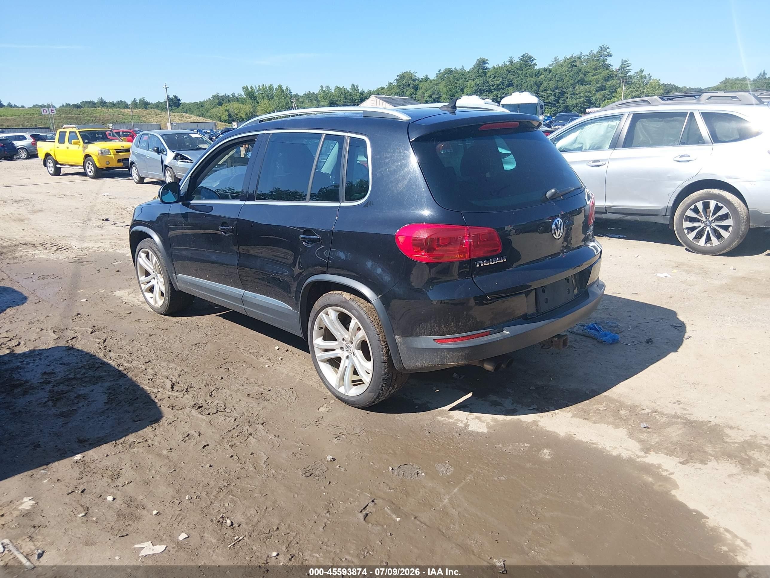 2013 Volkswagen Tiguan Sel Black vin: WVGBV3AX8DW622495