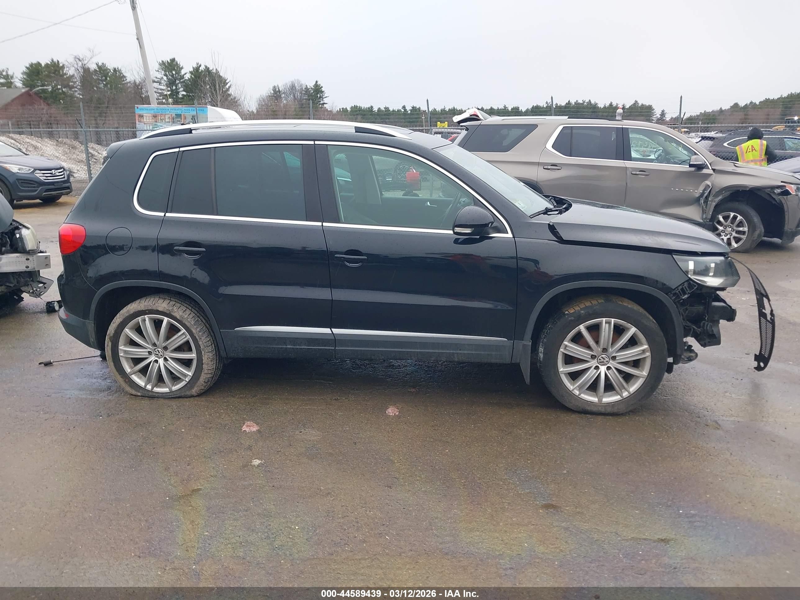 2014 Volkswagen Tiguan Sel Black vin: WVGBV3AX8EW611336