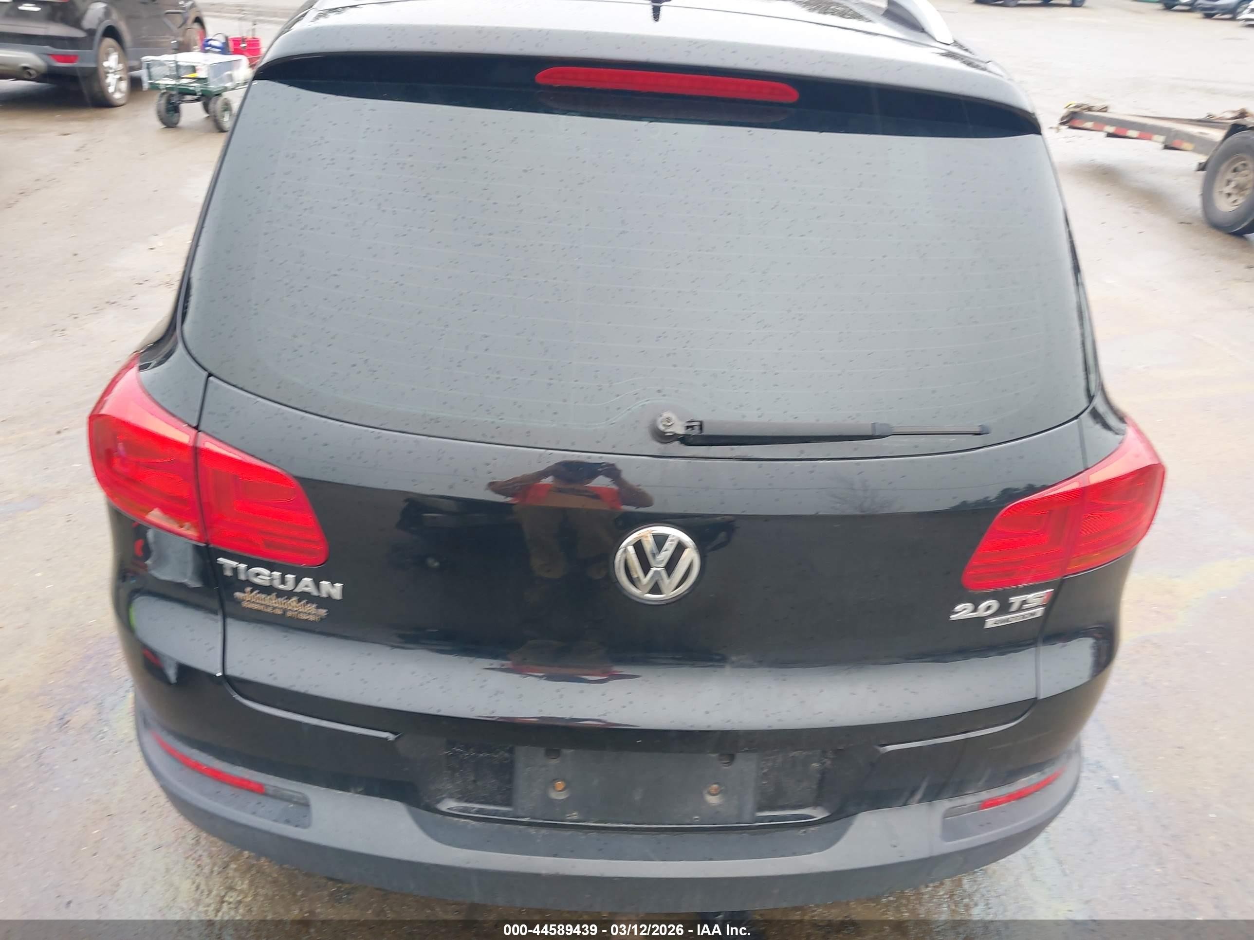 2014 Volkswagen Tiguan Sel Black vin: WVGBV3AX8EW611336