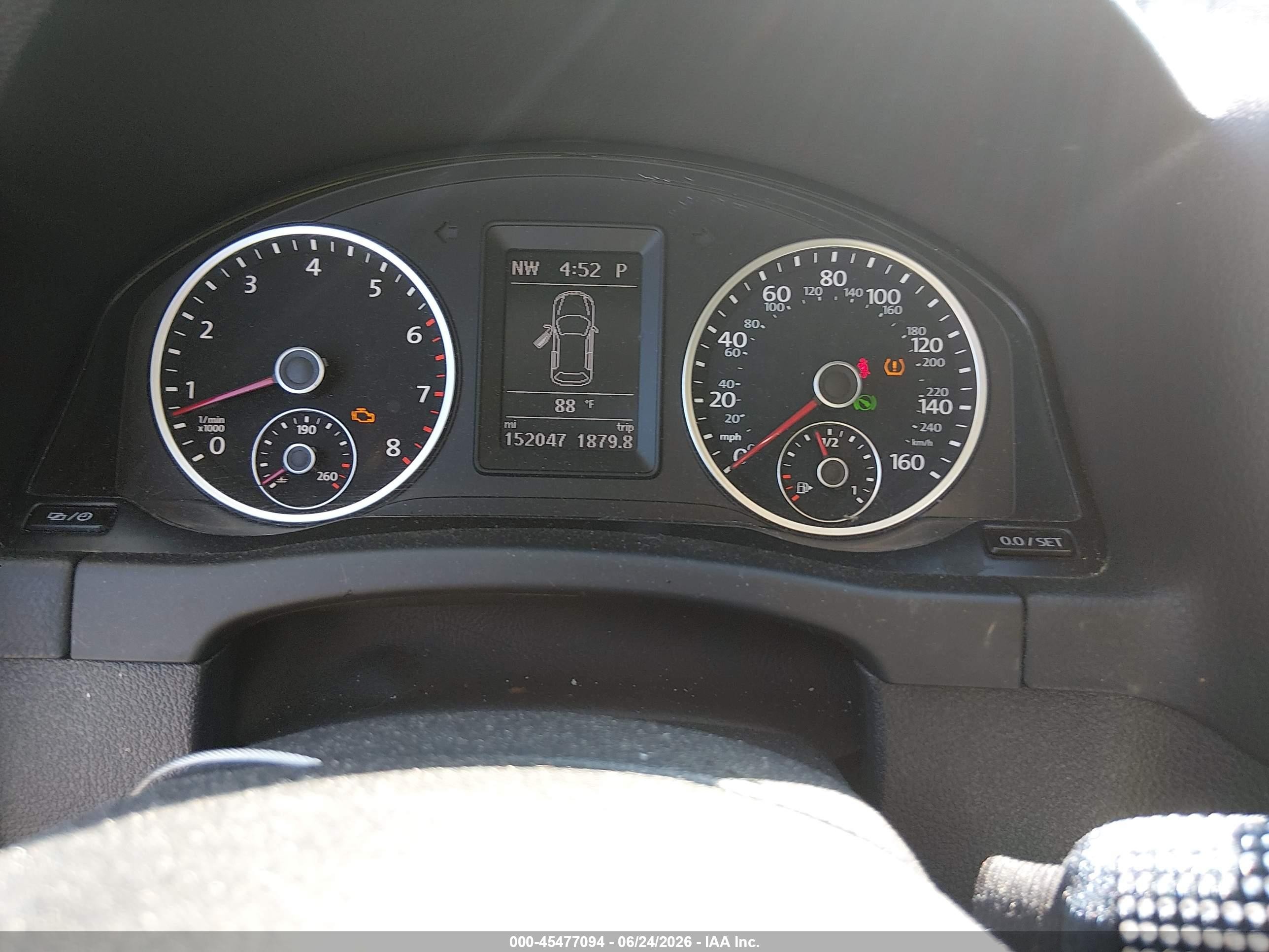 2014 Volkswagen Tiguan Se White vin: WVGBV3AX8EW617699