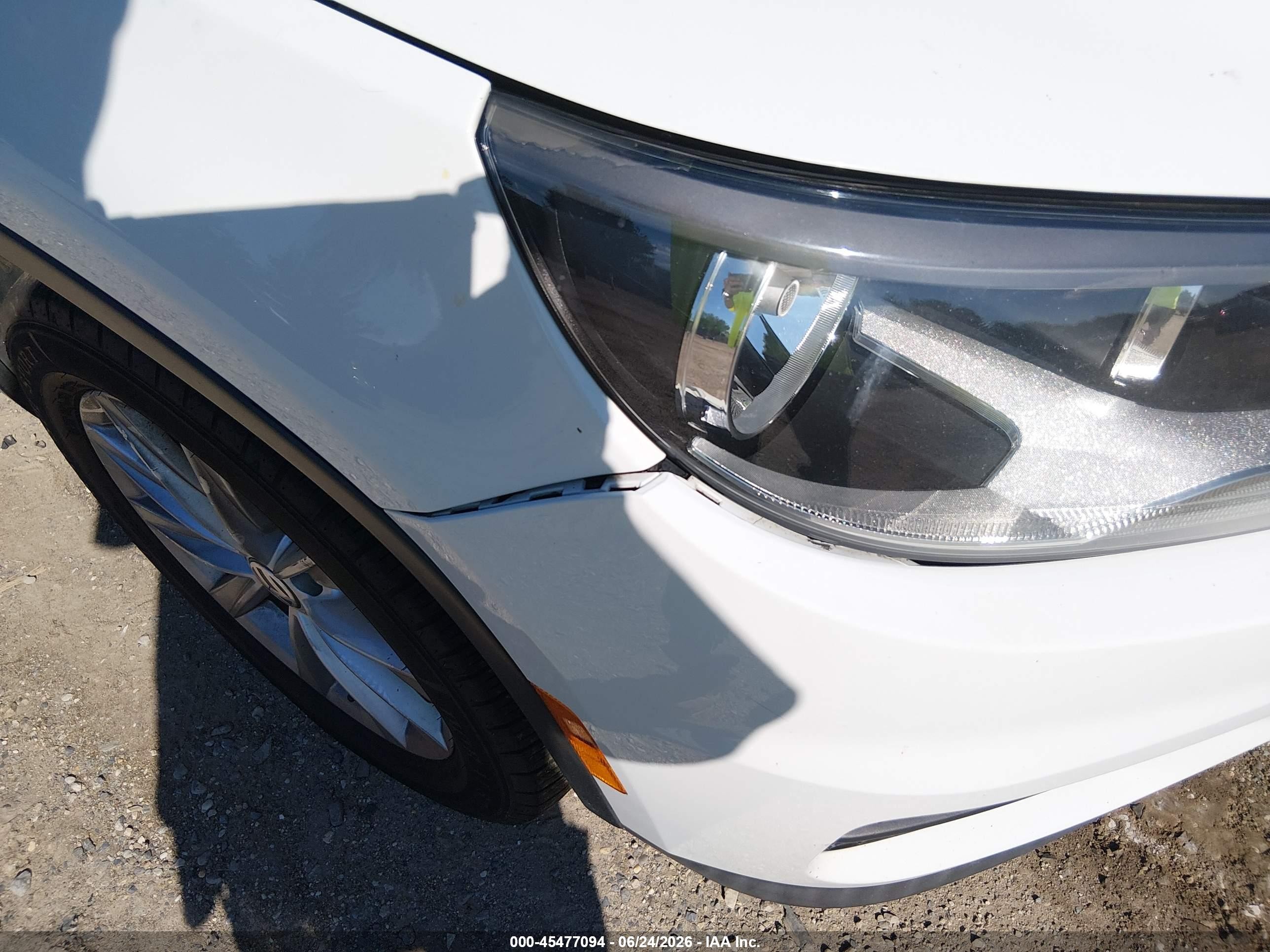 2014 Volkswagen Tiguan Se White vin: WVGBV3AX8EW617699