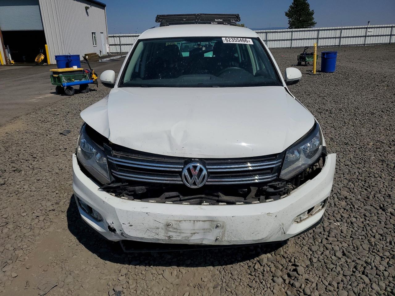 2014 Volkswagen Tiguan S Белый vin: WVGBV3AX8EW620473