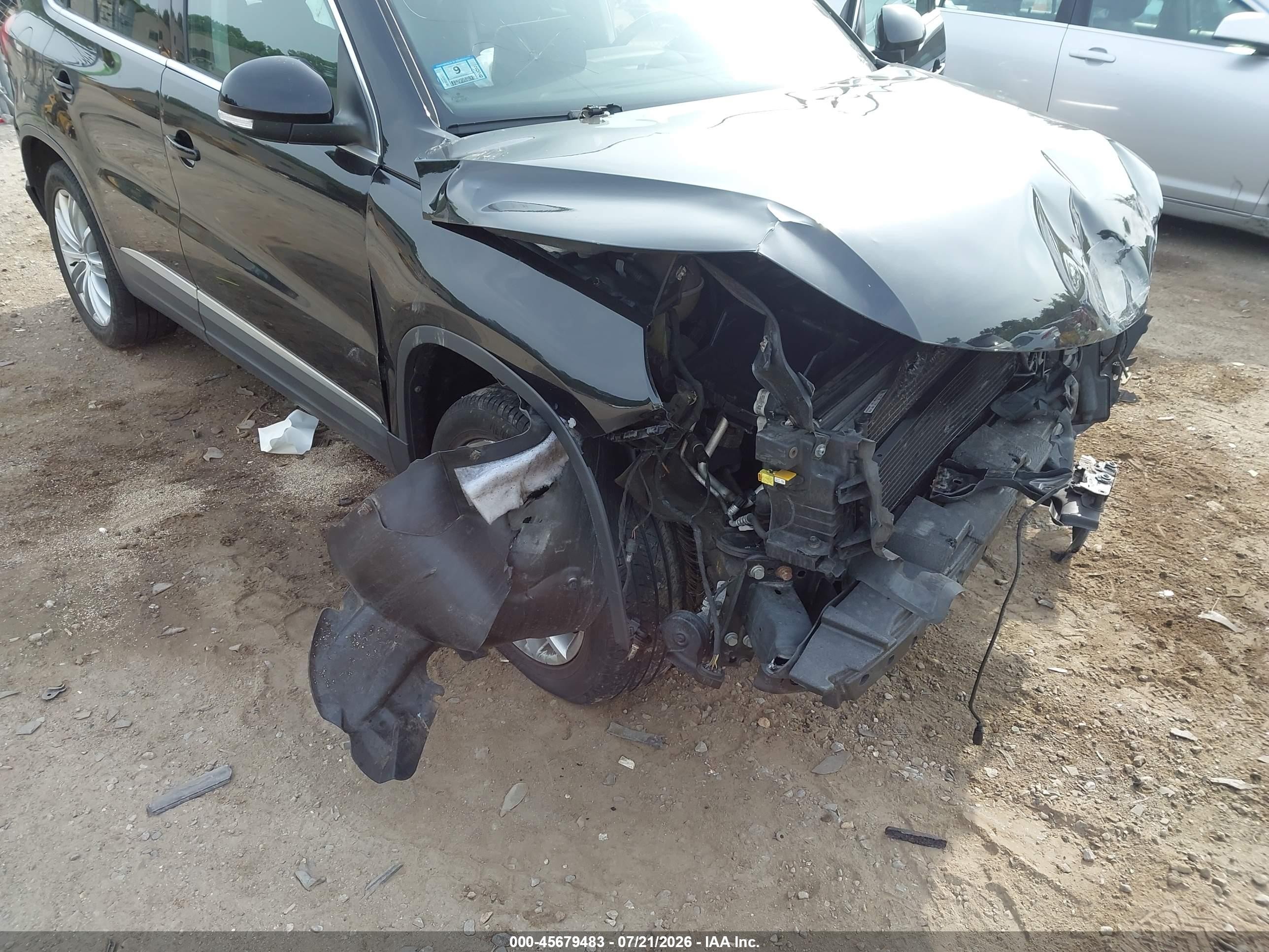 2014 Volkswagen Tiguan Sel Black vin: WVGBV3AX9EW562762