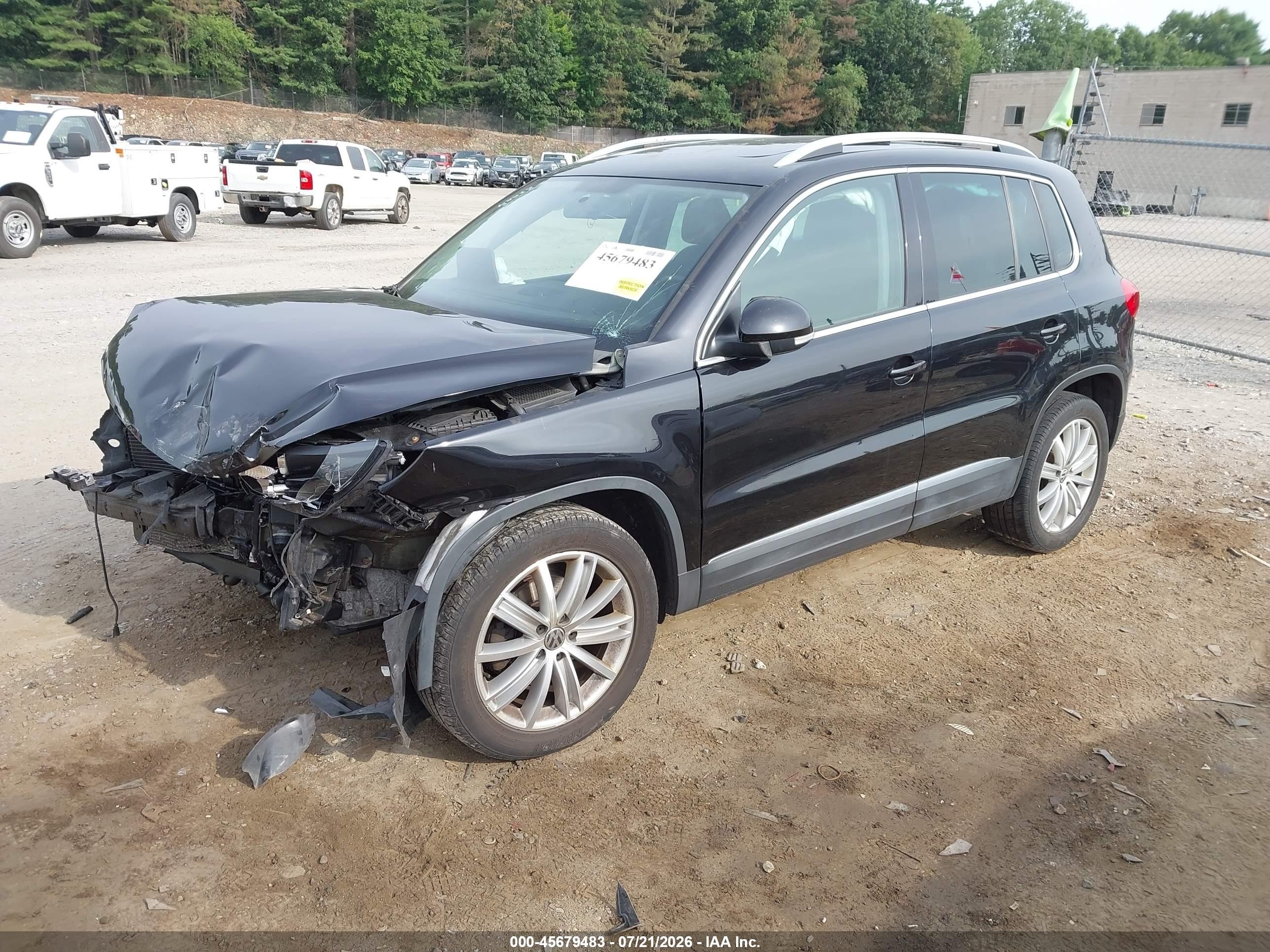 2014 Volkswagen Tiguan Sel Black vin: WVGBV3AX9EW562762