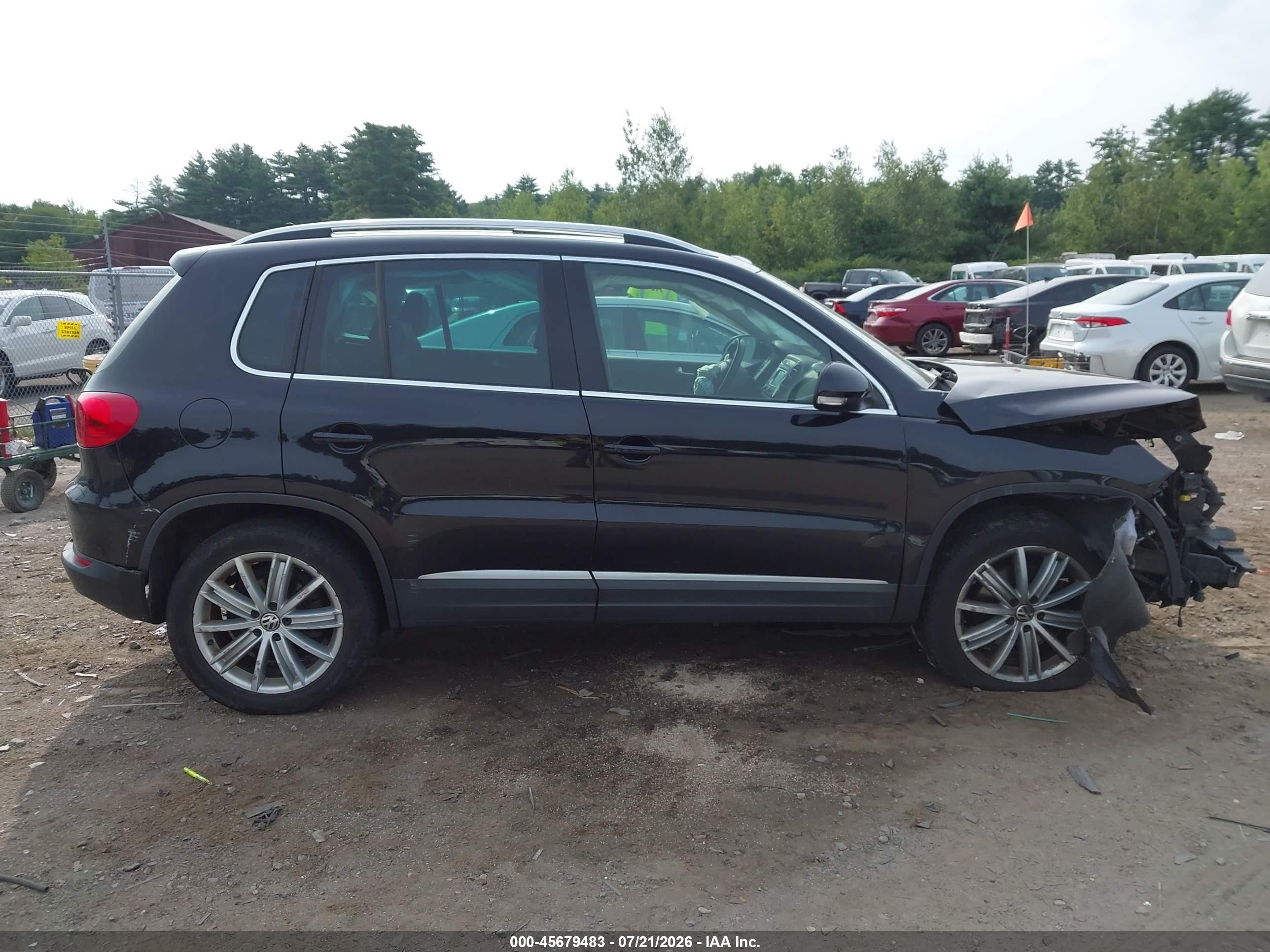 2014 Volkswagen Tiguan Sel Black vin: WVGBV3AX9EW562762