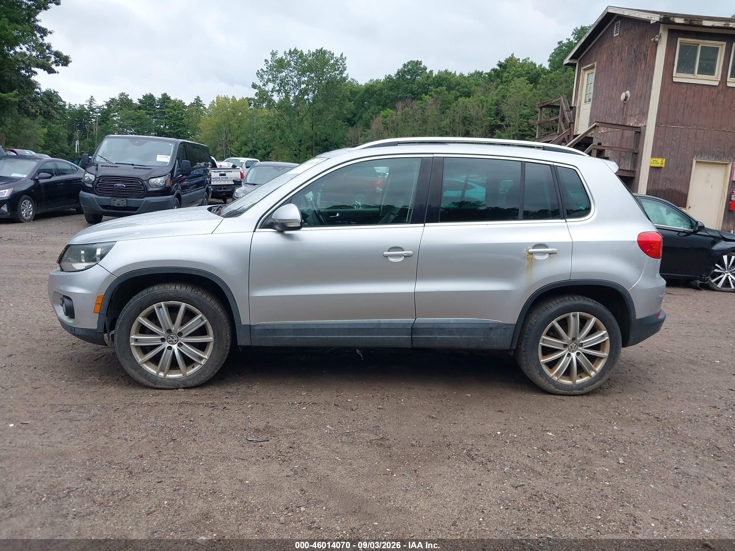 2014 Volkswagen Tiguan Sel Silver vin: WVGBV3AX9EW591632