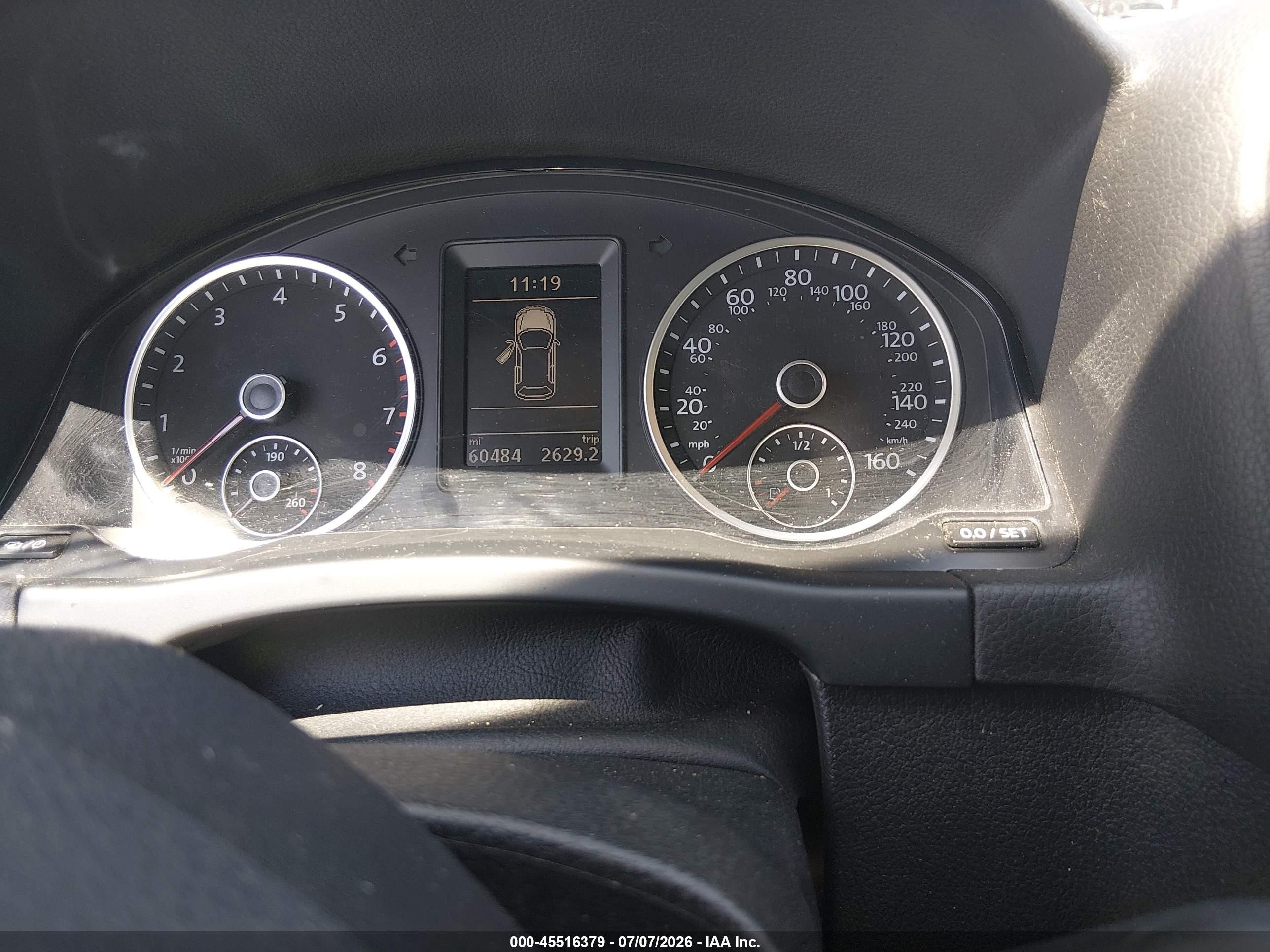 2014 Volkswagen Tiguan Se Gray vin: WVGBV3AX9EW606615