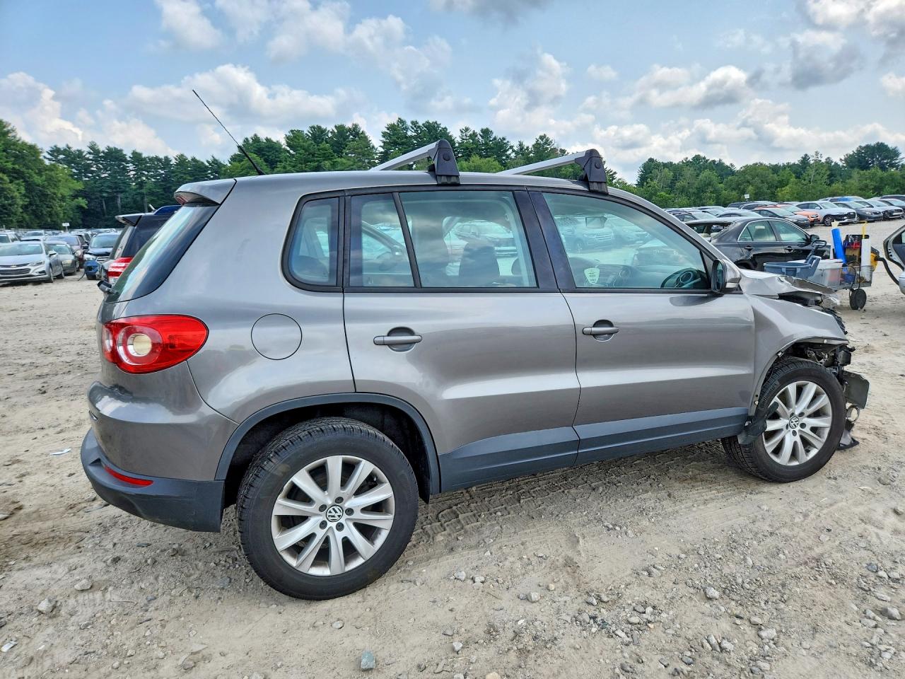 2010 Volkswagen Tiguan Se Silver vin: WVGBV7AX0AW524449