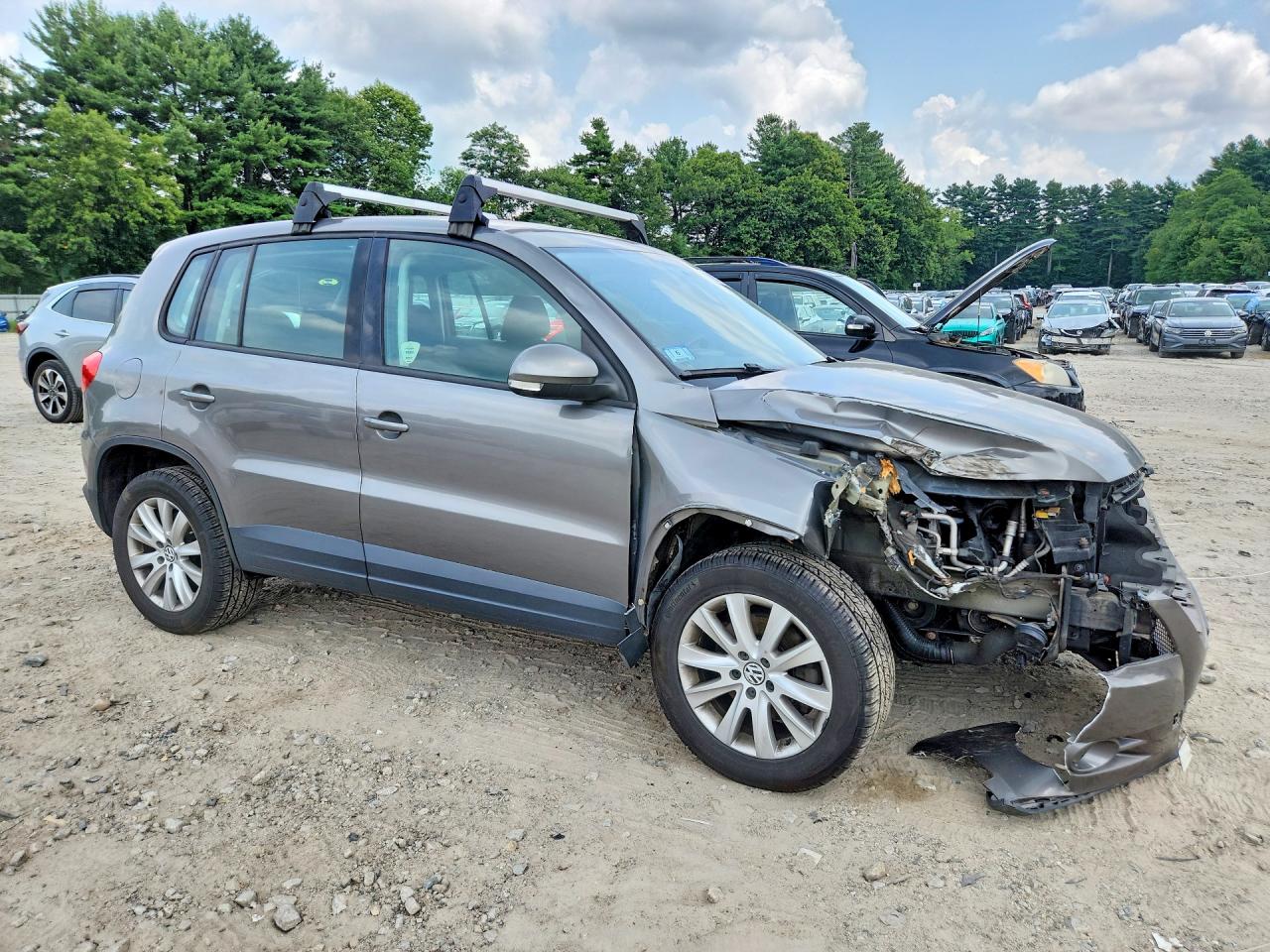 2010 Volkswagen Tiguan Se Silver vin: WVGBV7AX0AW524449