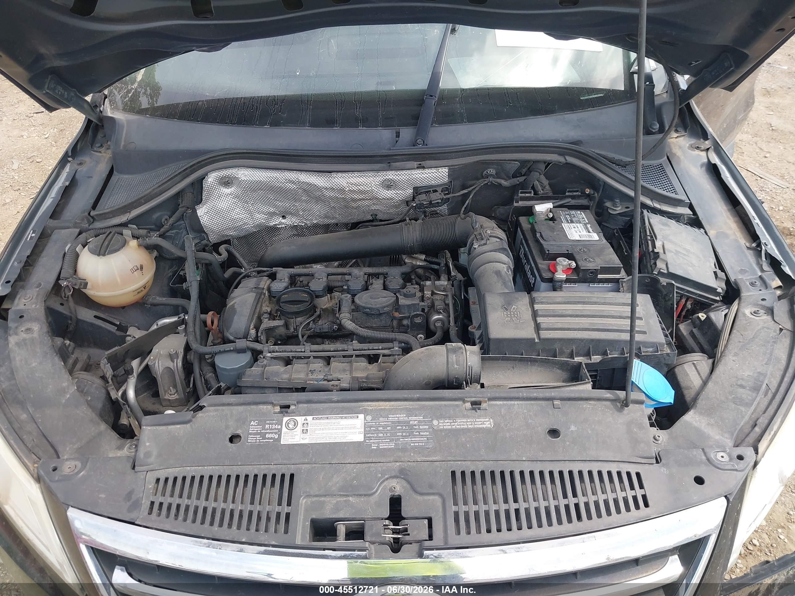 2011 Volkswagen Tiguan Se Black vin: WVGBV7AX0BW535081
