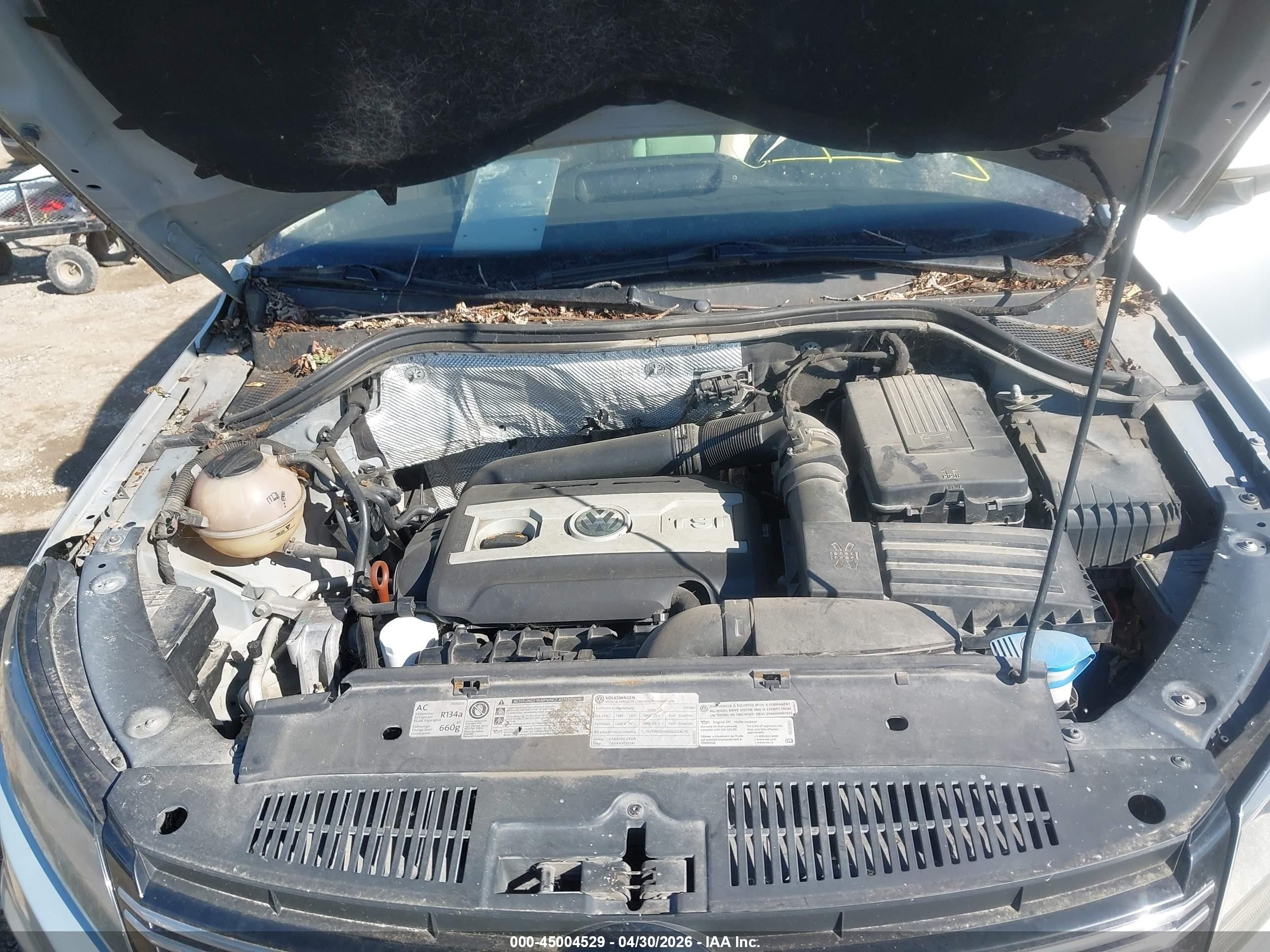 2012 Volkswagen Tiguan Sel Silver vin: WVGBV7AX0CW609455