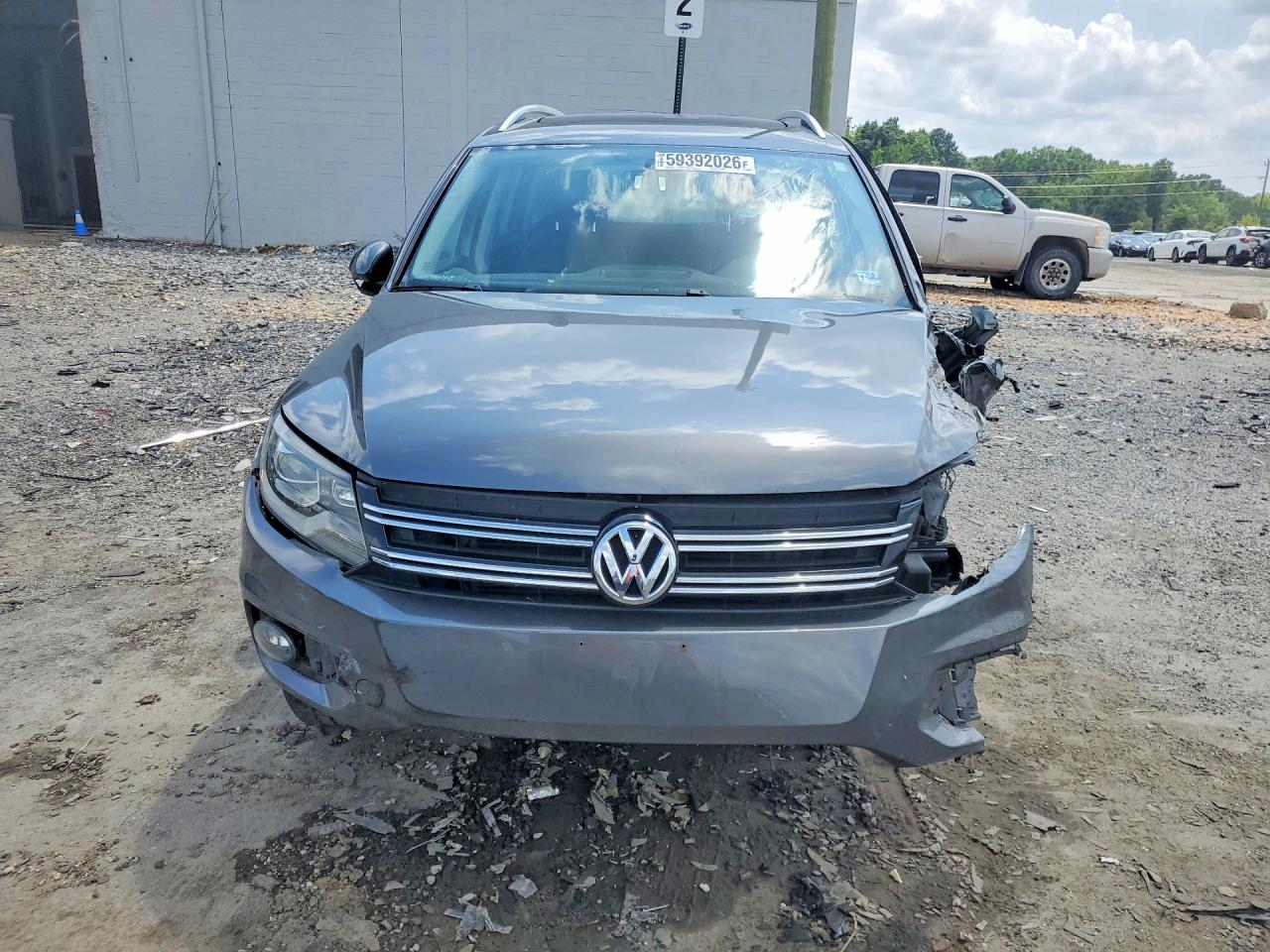 2013 Volkswagen Tiguan S/se/sel Gray vin: WVGBV7AX0DW024702