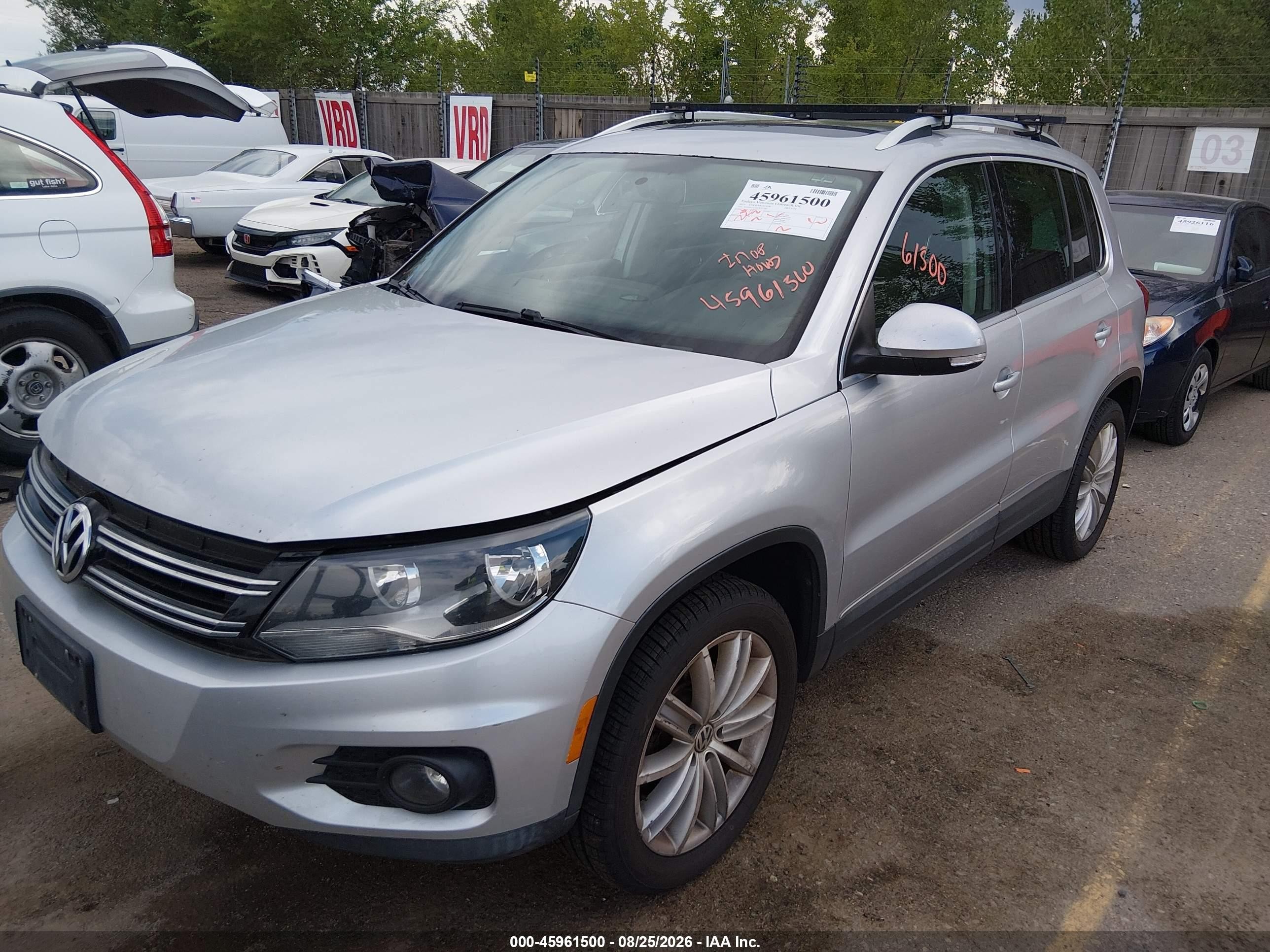 2015 Volkswagen Tiguan Sel Silver vin: WVGBV7AX0FW511482