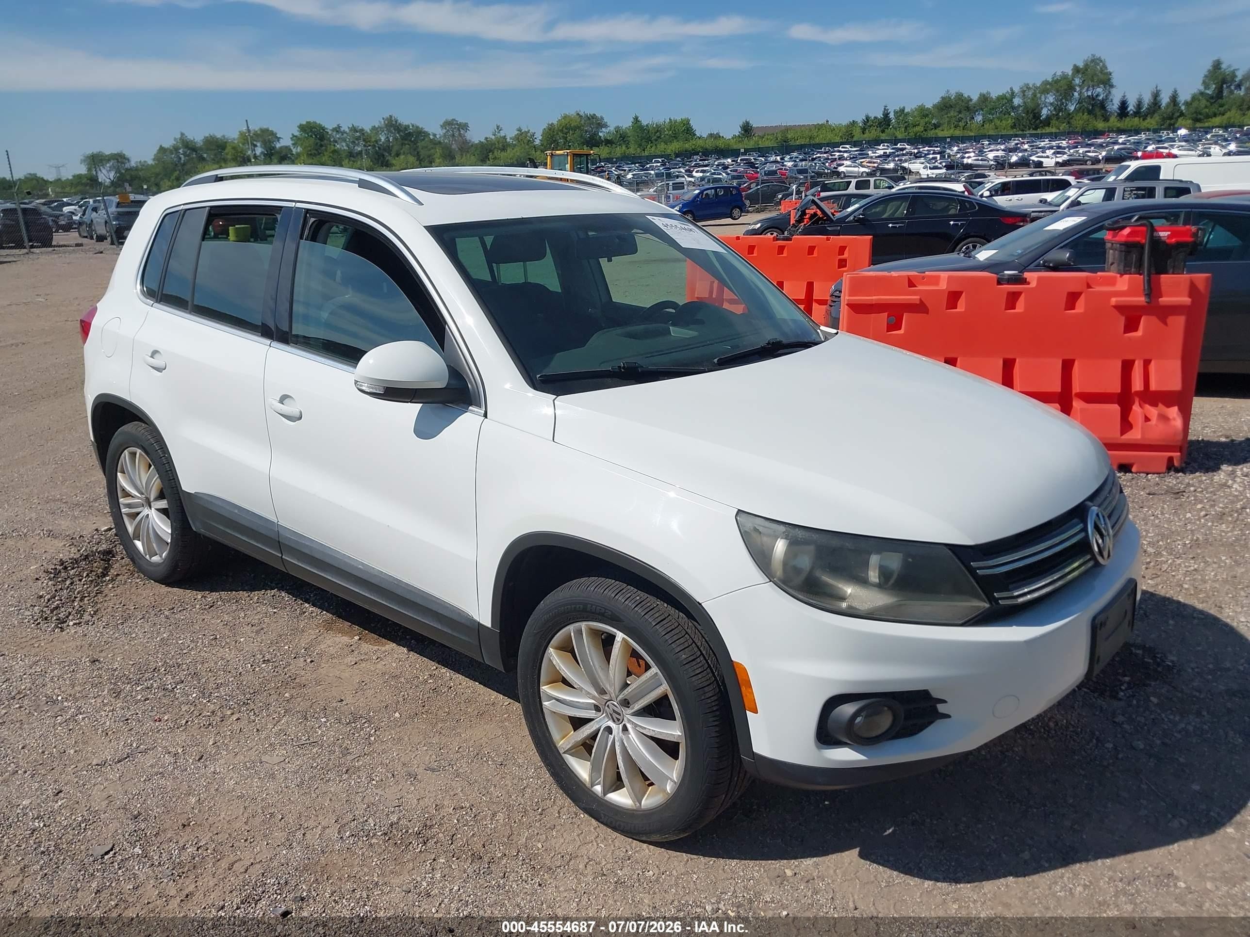 2015 Volkswagen Tiguan Se/sel White vin: WVGBV7AX0FW519260