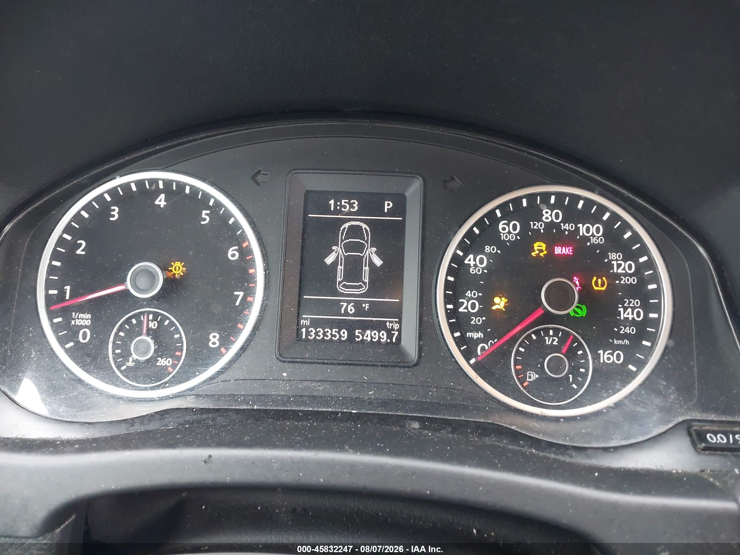 2015 Volkswagen Tiguan Se White vin: WVGBV7AX0FW568622