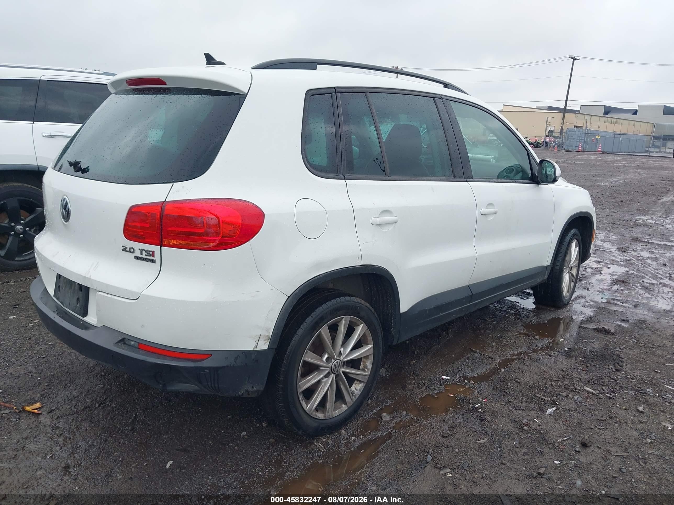 2015 Volkswagen Tiguan Se White vin: WVGBV7AX0FW568622