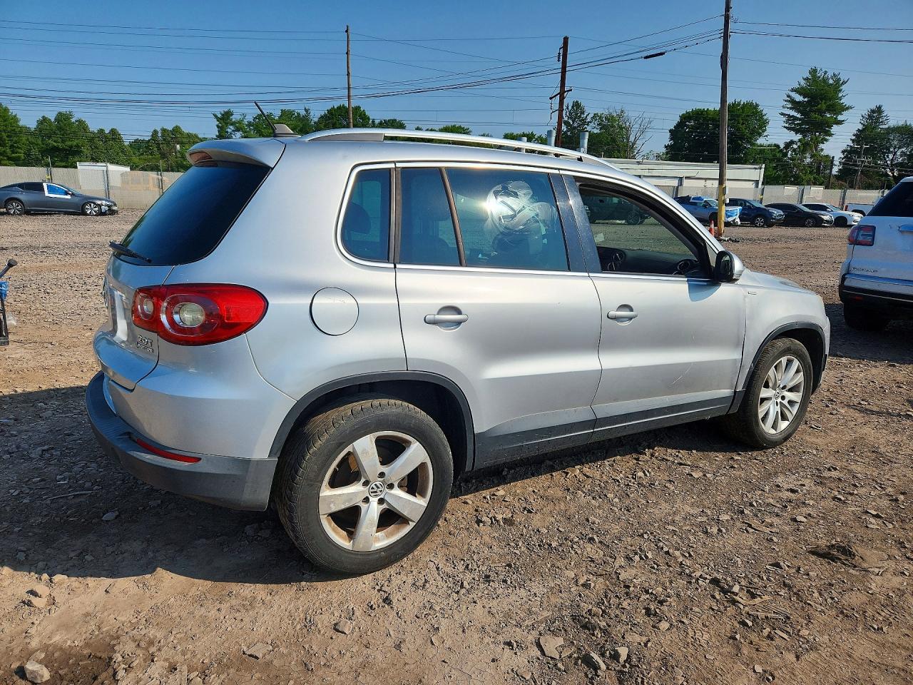 2010 Volkswagen Tiguan Se Silver vin: WVGBV7AX1AW001912