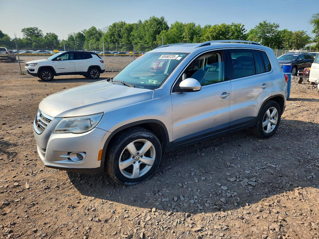 2010 Volkswagen Tiguan Se Silver vin: WVGBV7AX1AW001912