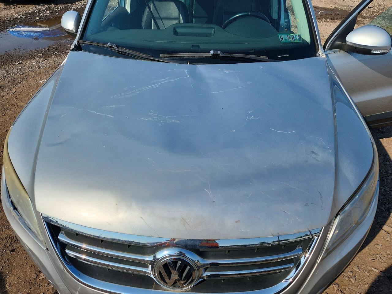 2010 Volkswagen Tiguan Se Silver vin: WVGBV7AX1AW001912