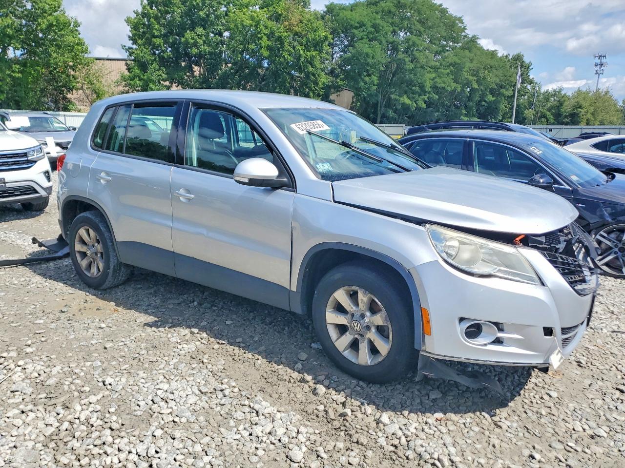 2010 Volkswagen Tiguan Se Silver vin: WVGBV7AX1AW516456
