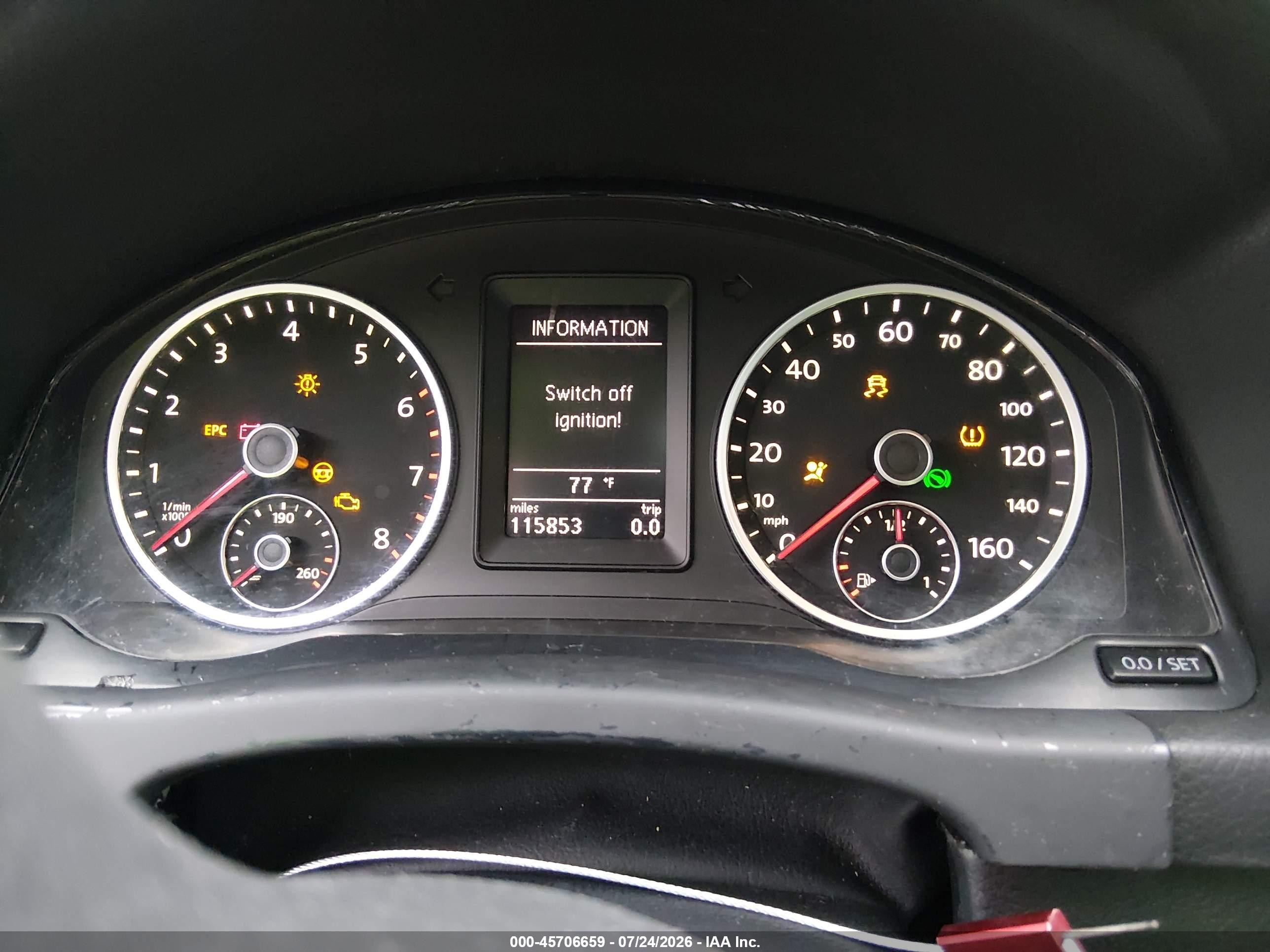 2011 Volkswagen Tiguan Sel Черный vin: WVGBV7AX1BW525014