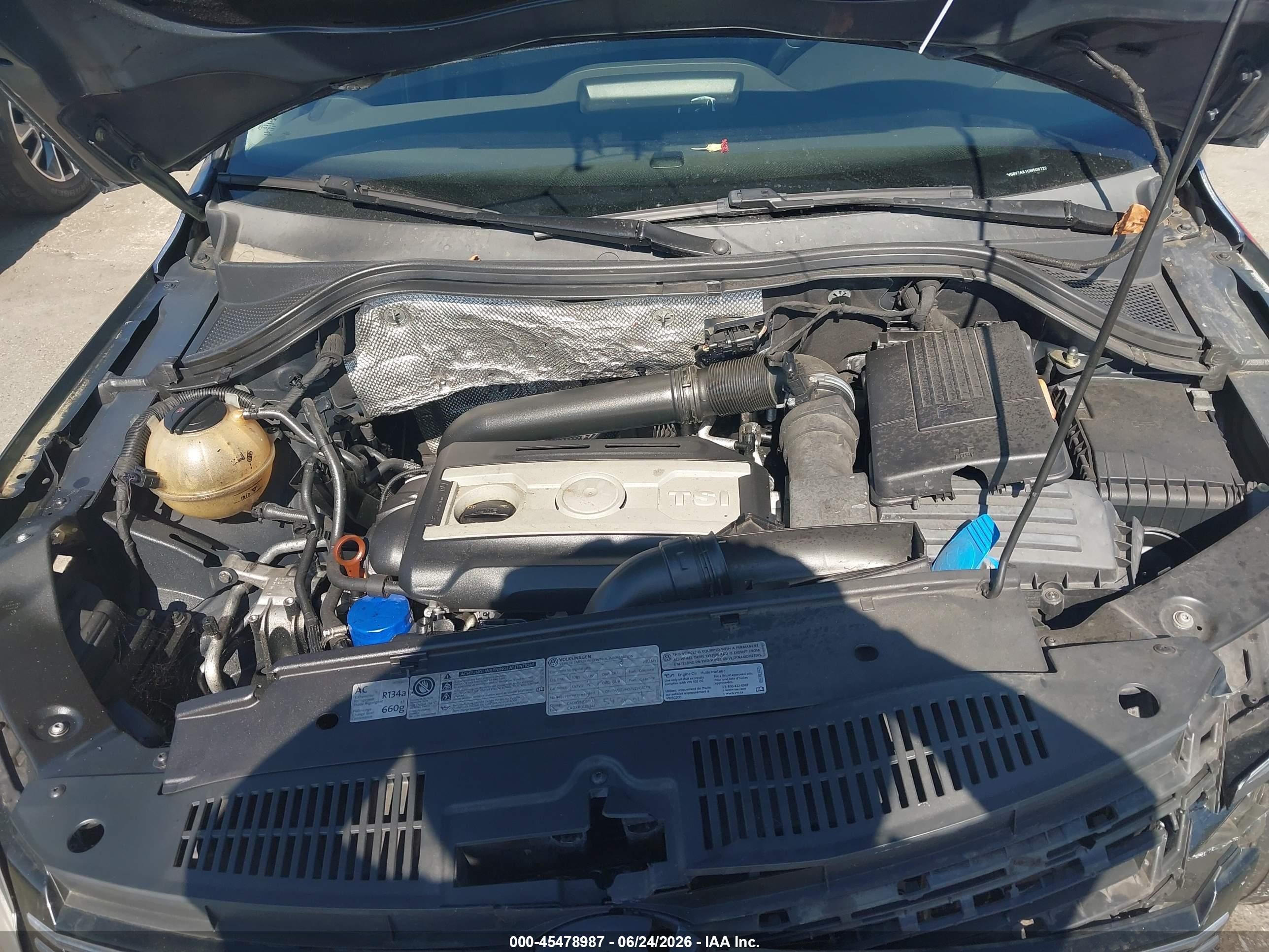 2012 Volkswagen Tiguan Se Dark Blue vin: WVGBV7AX1CW509722