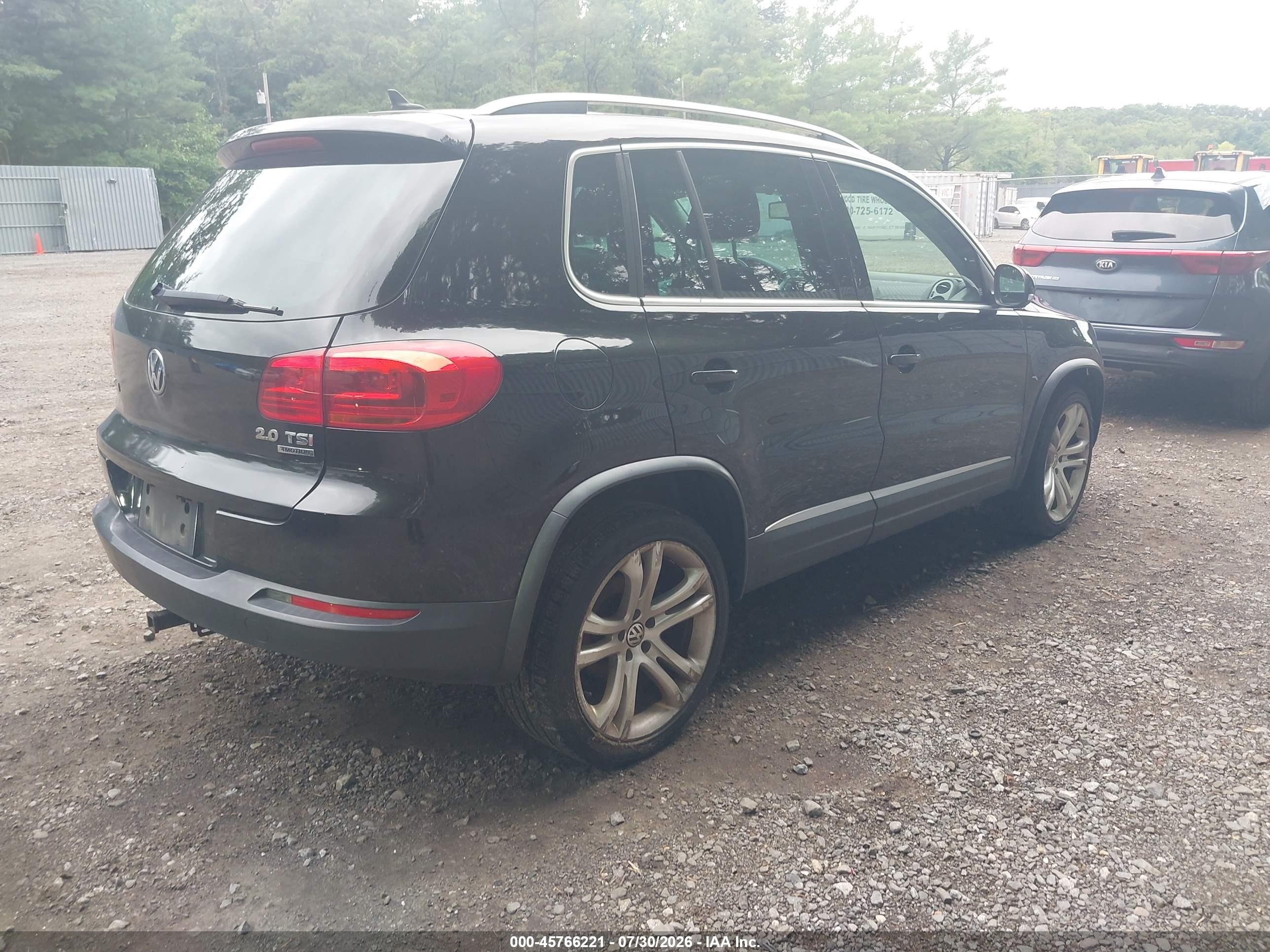 2013 Volkswagen Tiguan Sel Black vin: WVGBV7AX1DW524321
