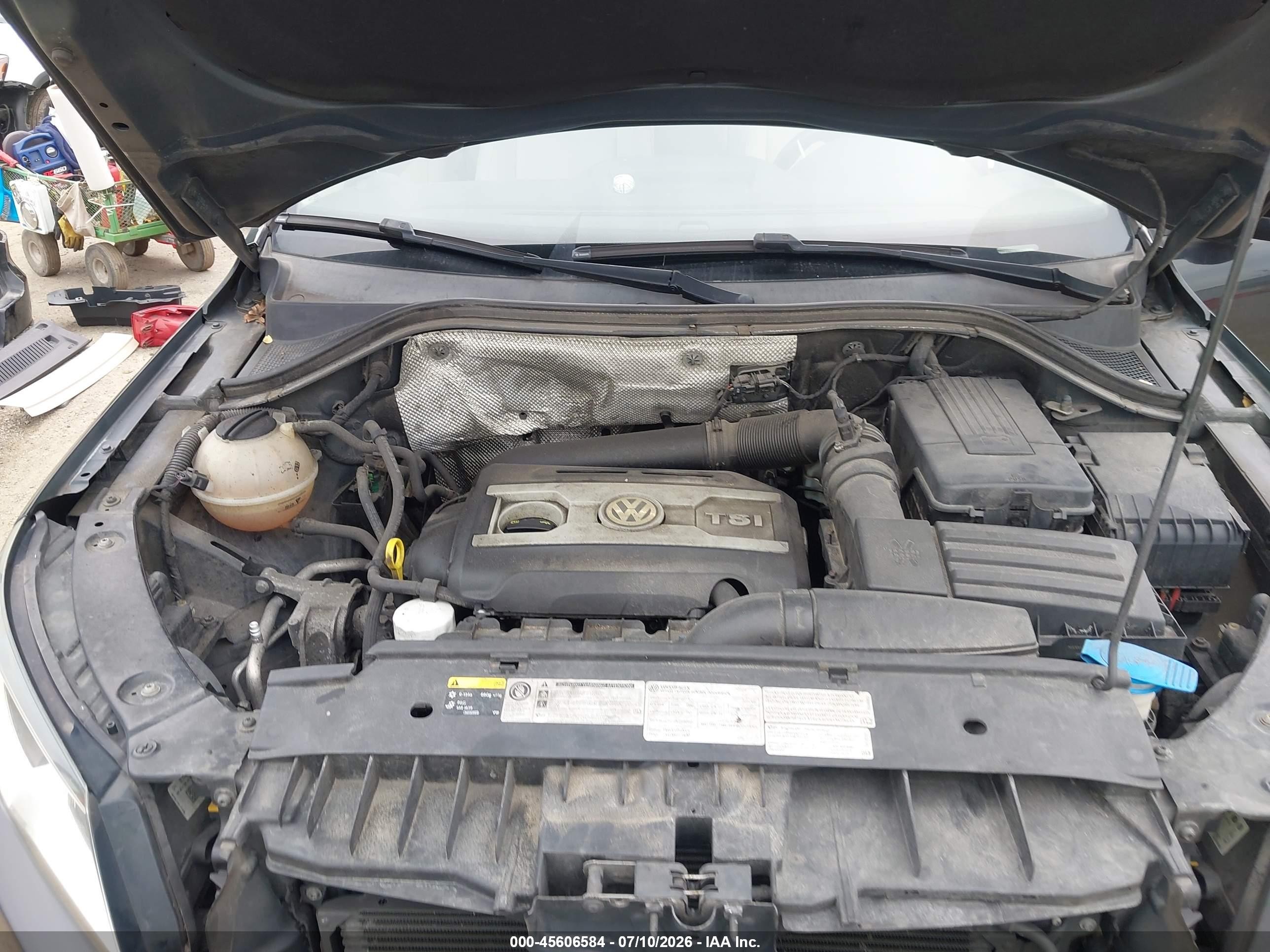 2015 Volkswagen Tiguan Se Black vin: WVGBV7AX1FW503486