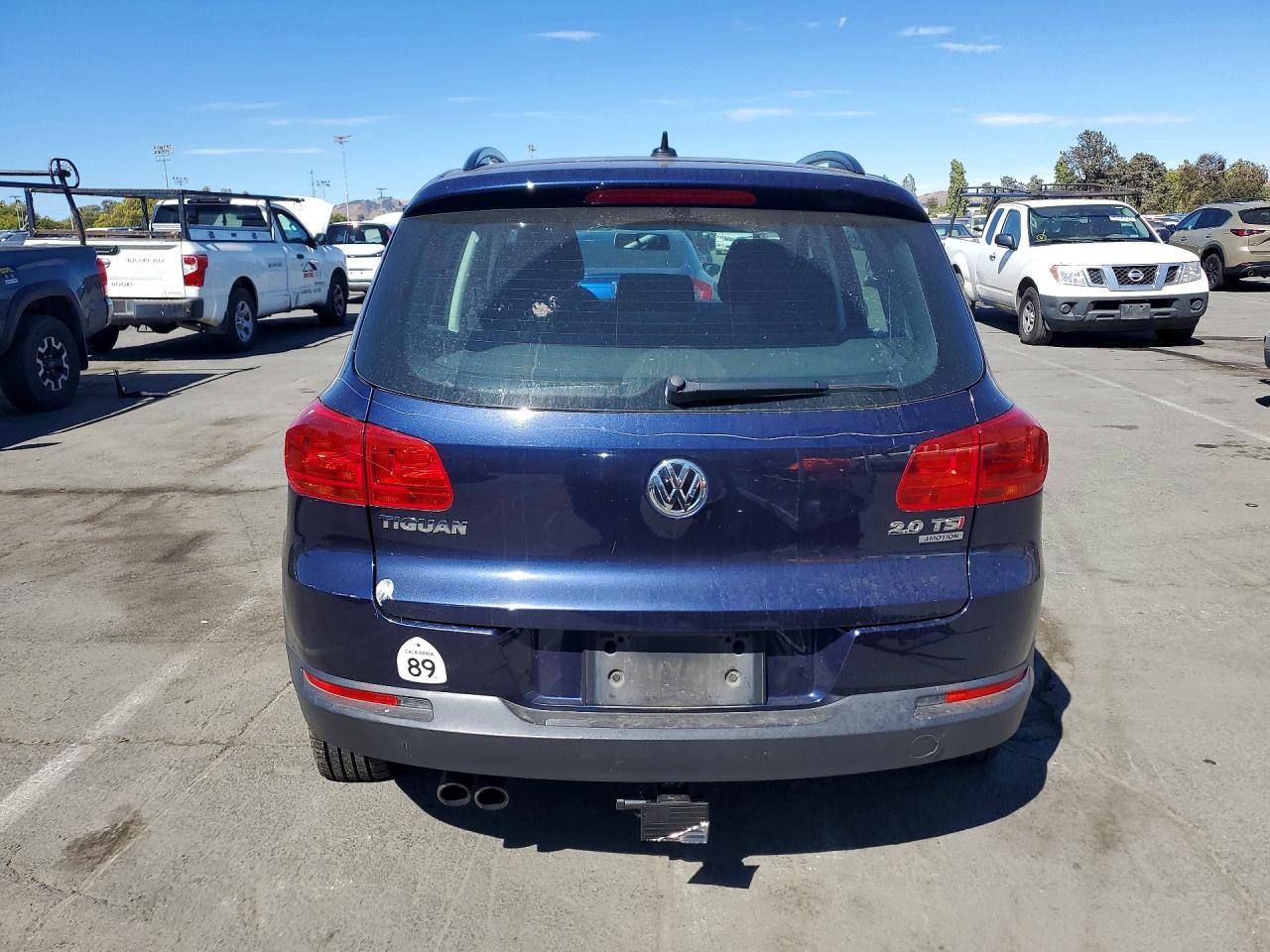 2015 Volkswagen Tiguan S Blue vin: WVGBV7AX1FW552834