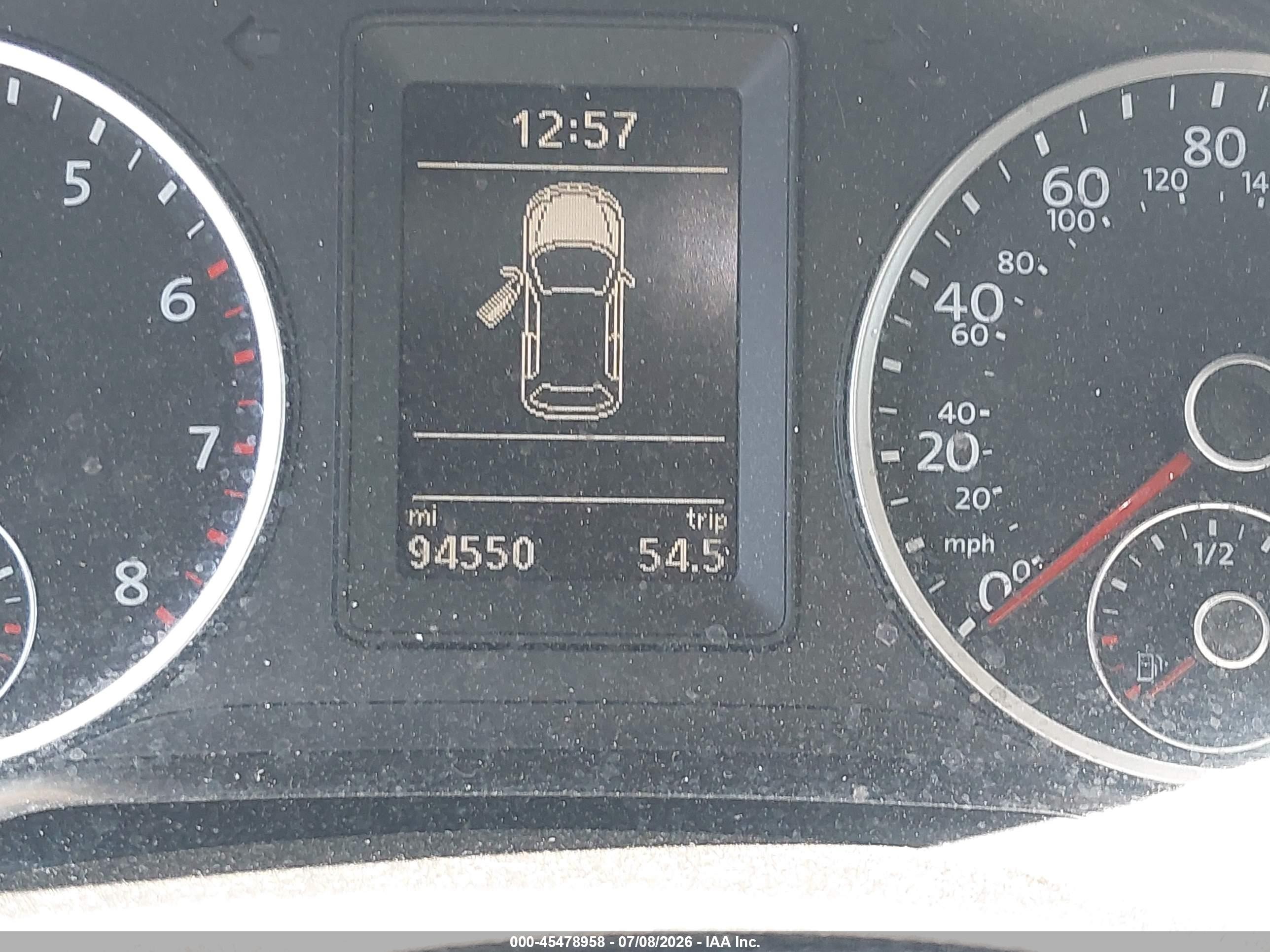 2015 Volkswagen Tiguan S White vin: WVGBV7AX1FW555605