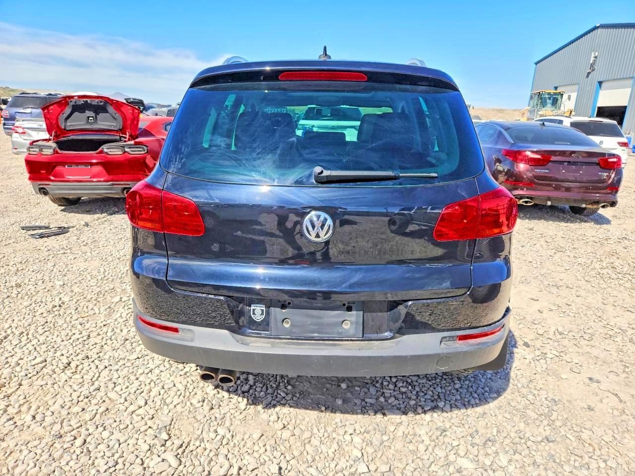 2015 Volkswagen Tiguan S Black vin: WVGBV7AX1FW603250