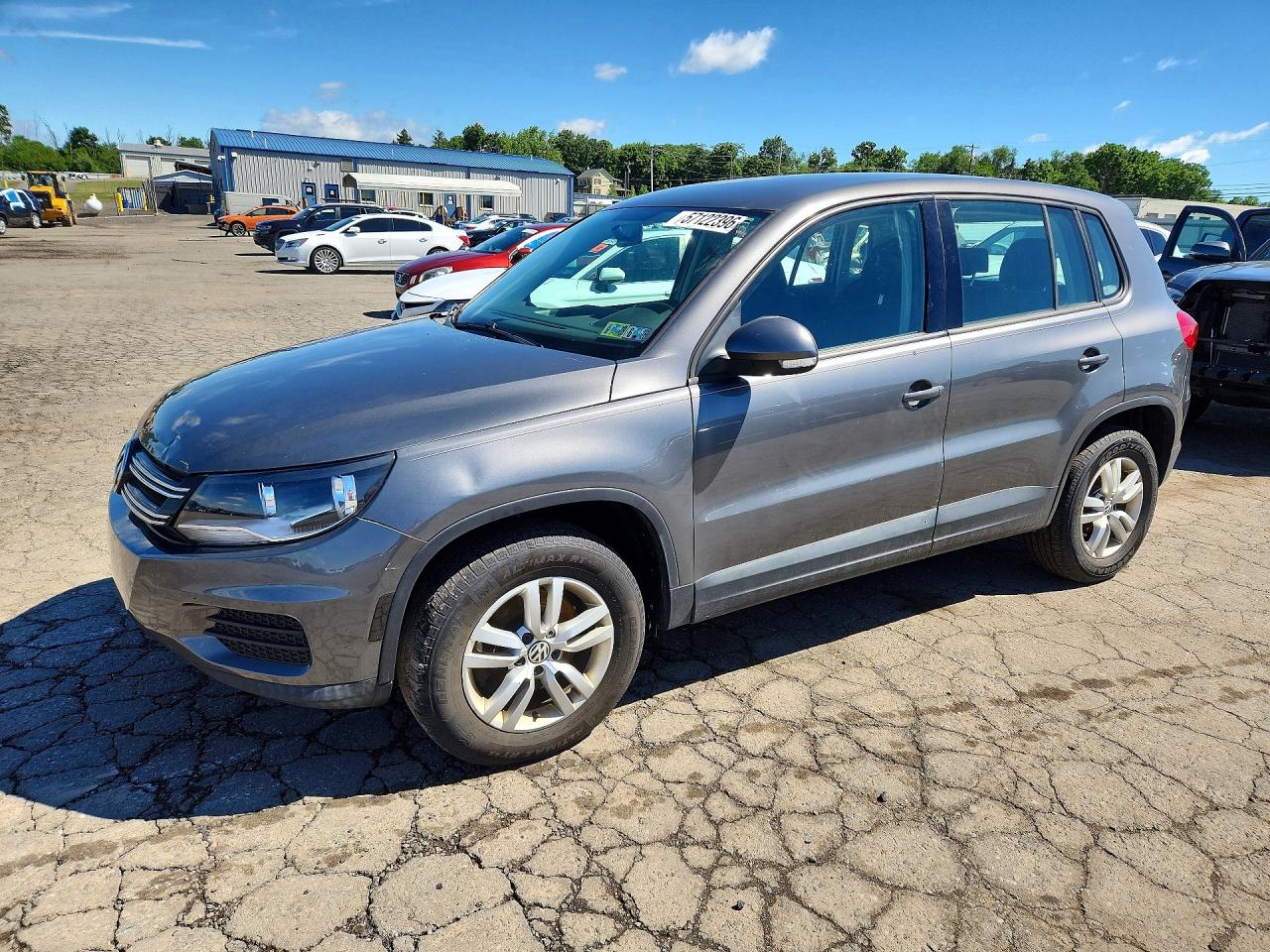 2012 Volkswagen Tiguan S Gray vin: WVGBV7AX2CW005034