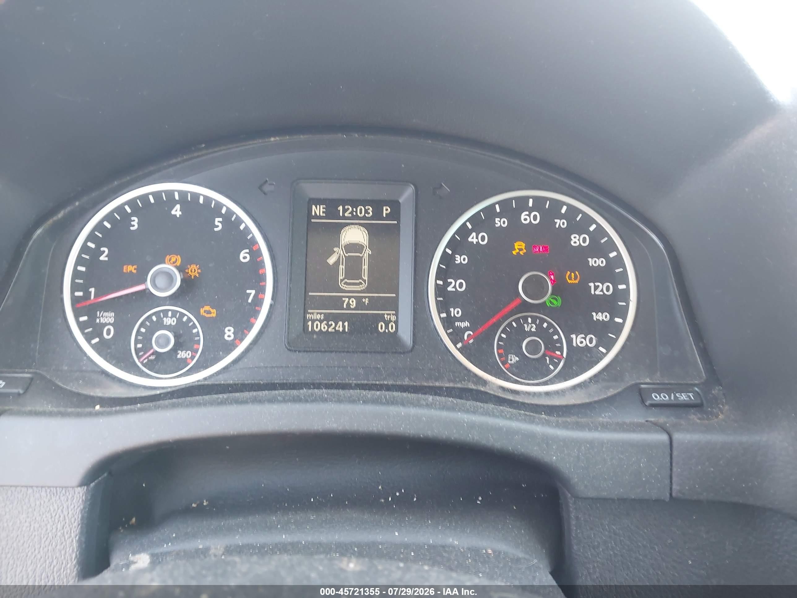2012 Volkswagen Tiguan Se Silver vin: WVGBV7AX2CW543149
