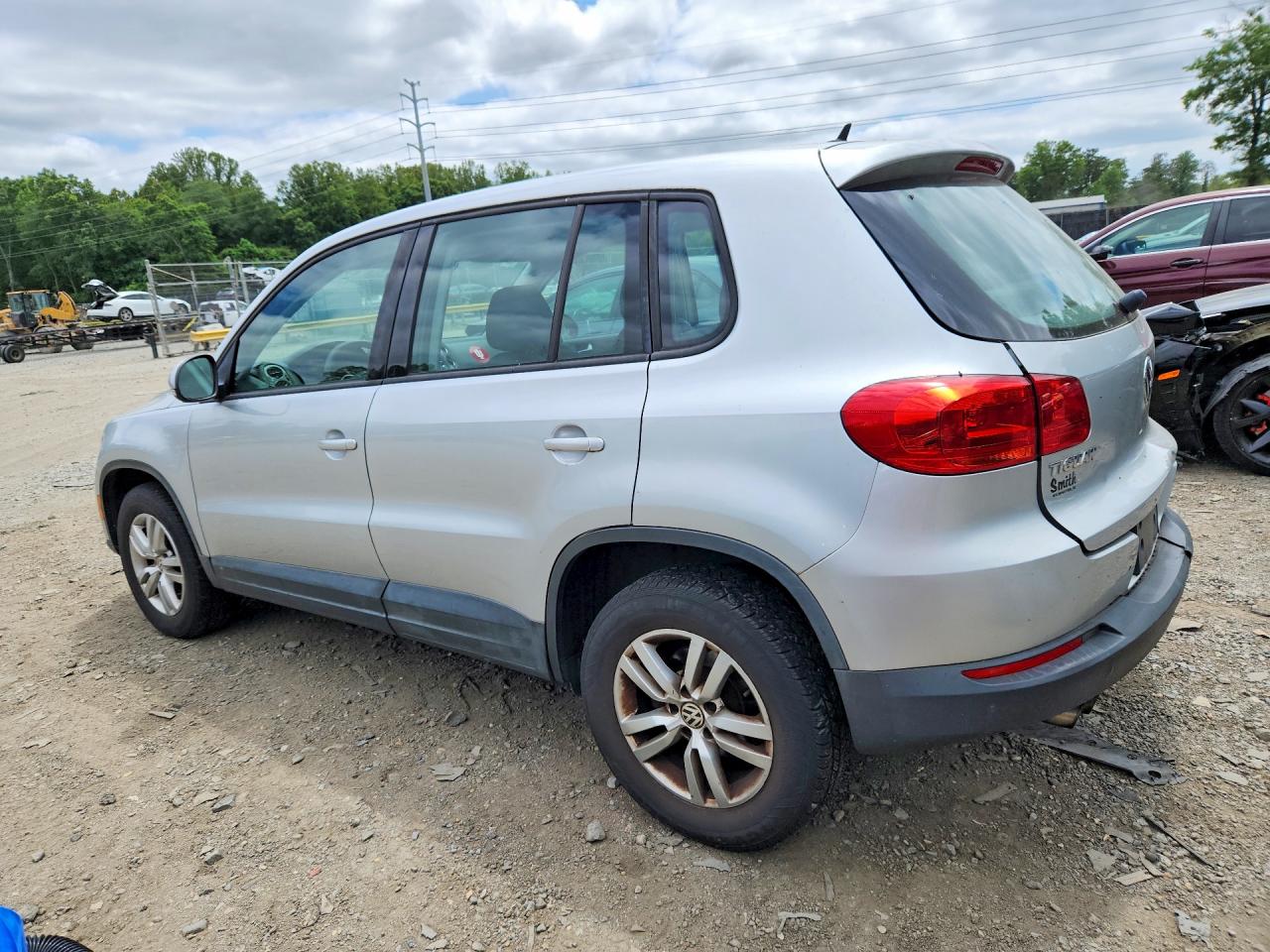 2012 Volkswagen Tiguan S Silver vin: WVGBV7AX2CW560307