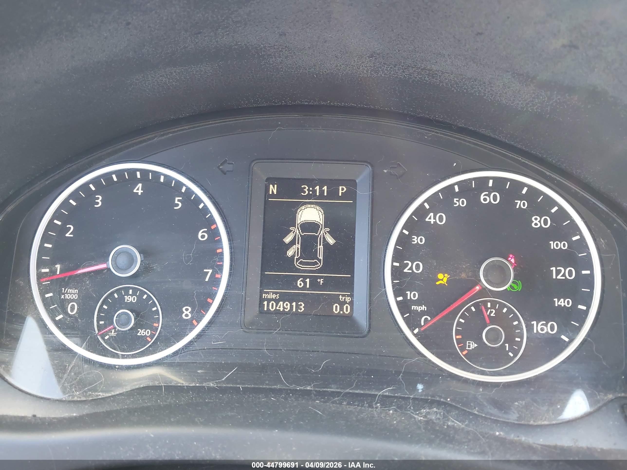 2012 Volkswagen Tiguan Se Black vin: WVGBV7AX2CW591203